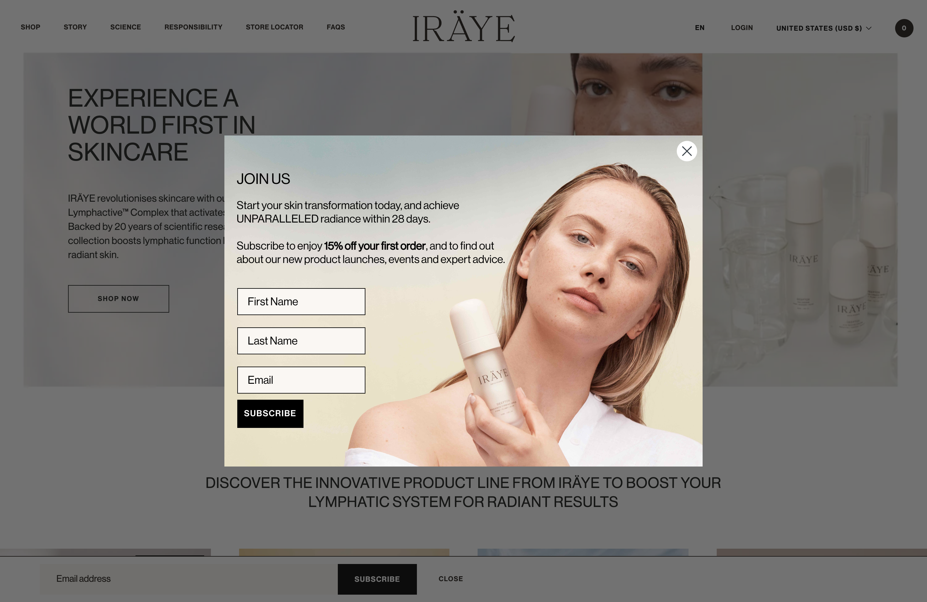 iRaye Skincare: Enhanced Product Pages screenshot 5