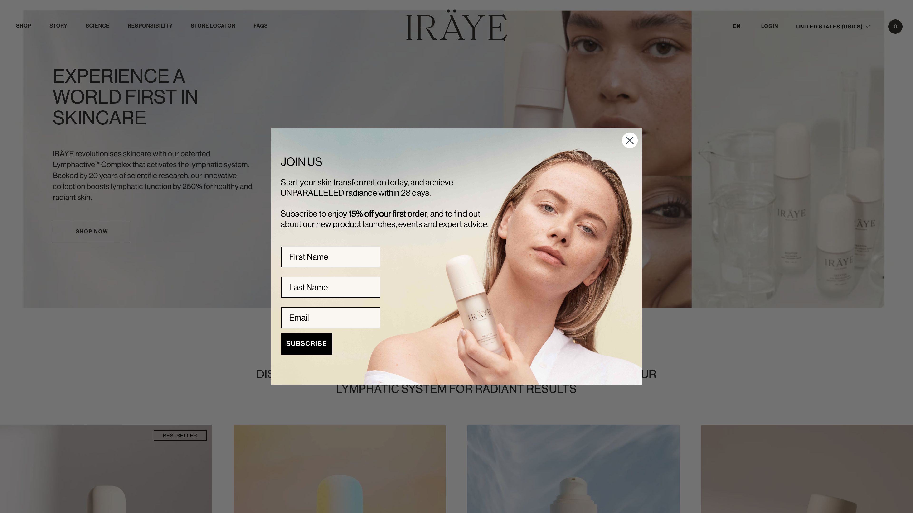 iRaye Skincare: Enhanced Product Pages screenshot 6