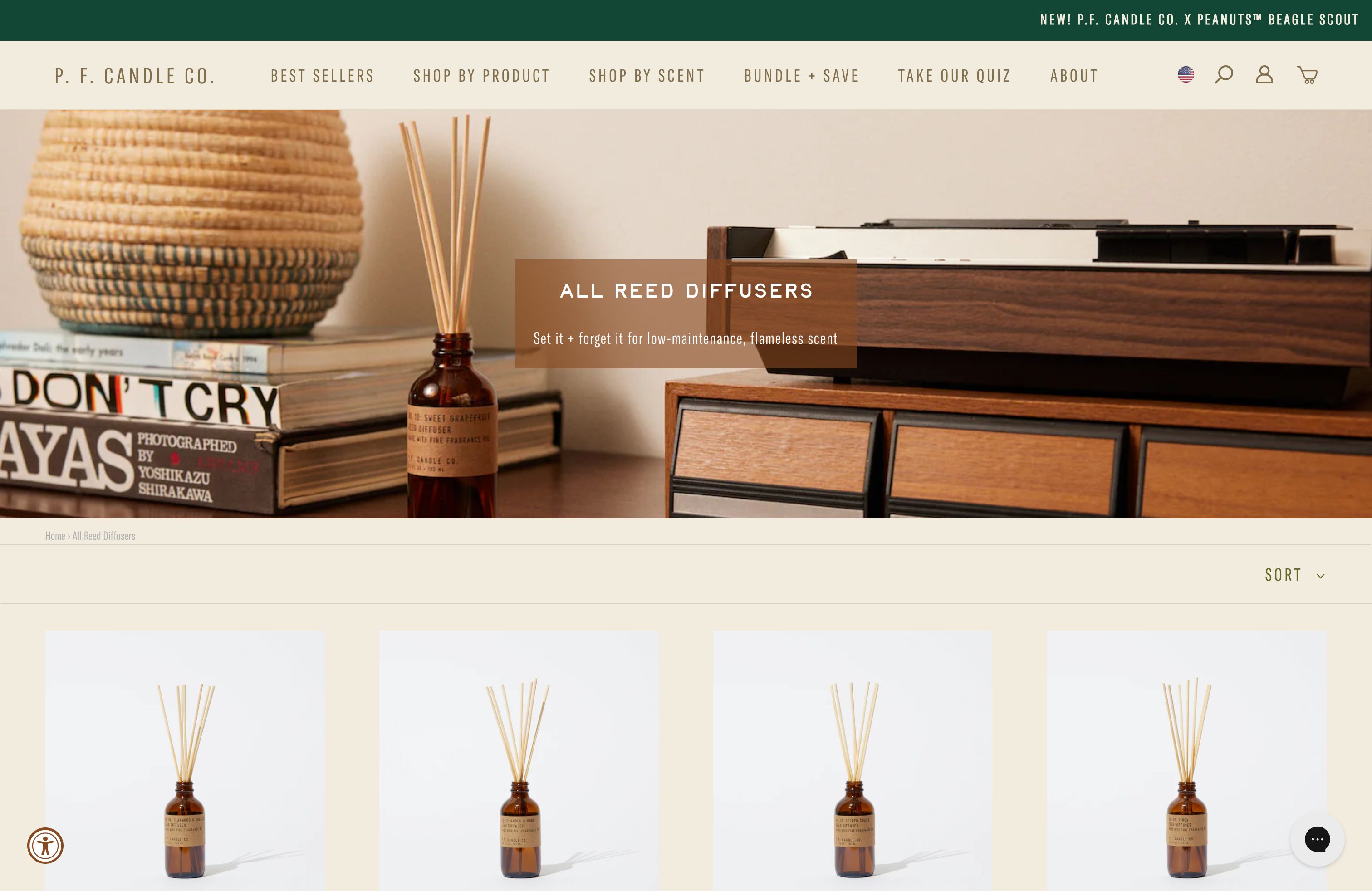 P. F. Candle Co. Shopify Plus Theme Design screenshot 5