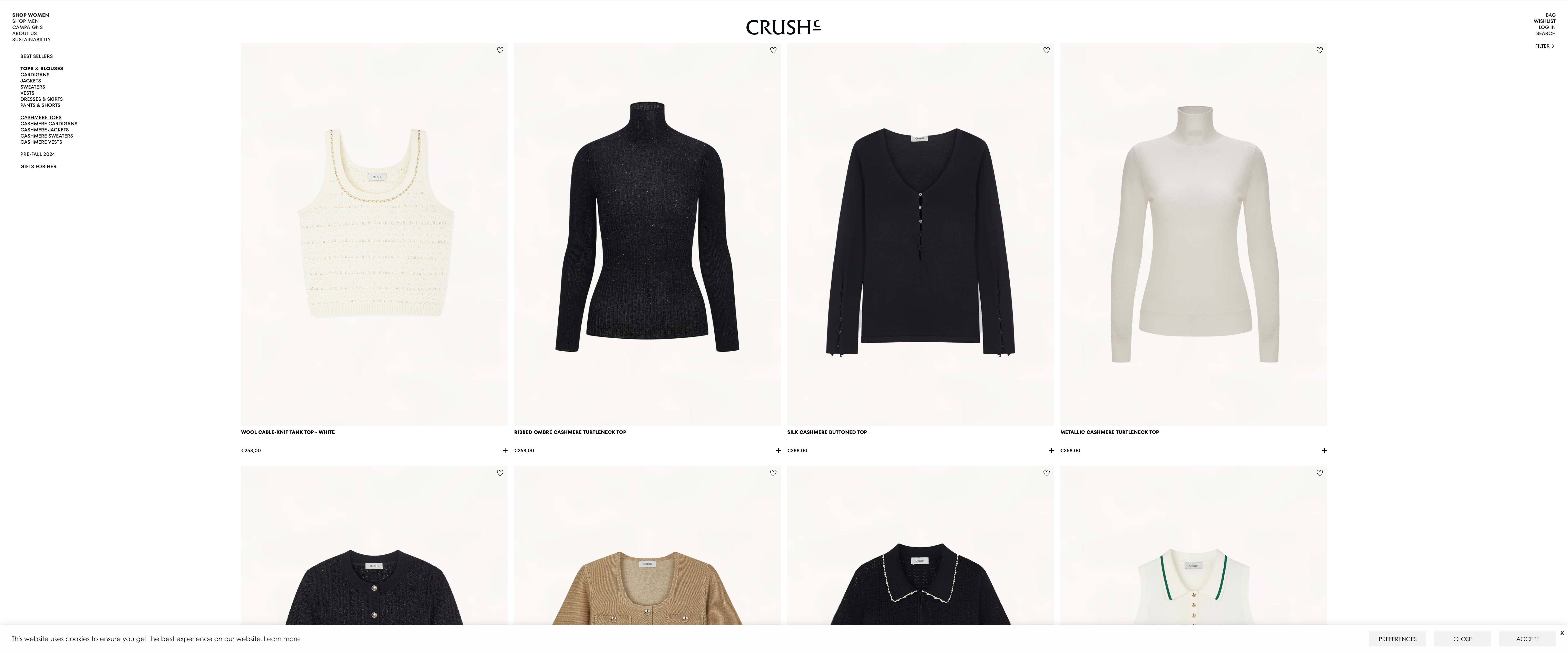 CRUSH Collection Development Project screenshot 2