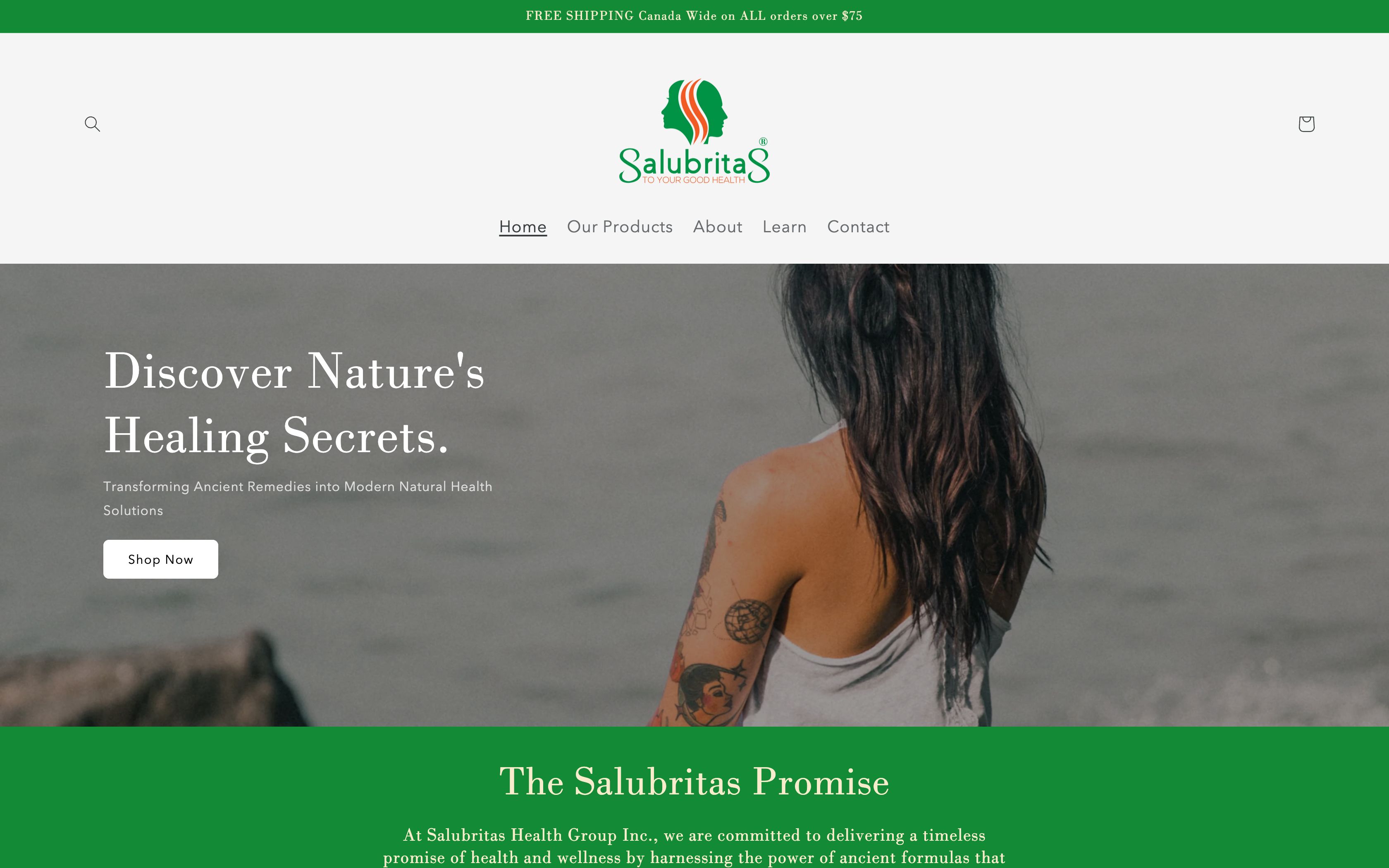 Health Supplements Site screenshot 3