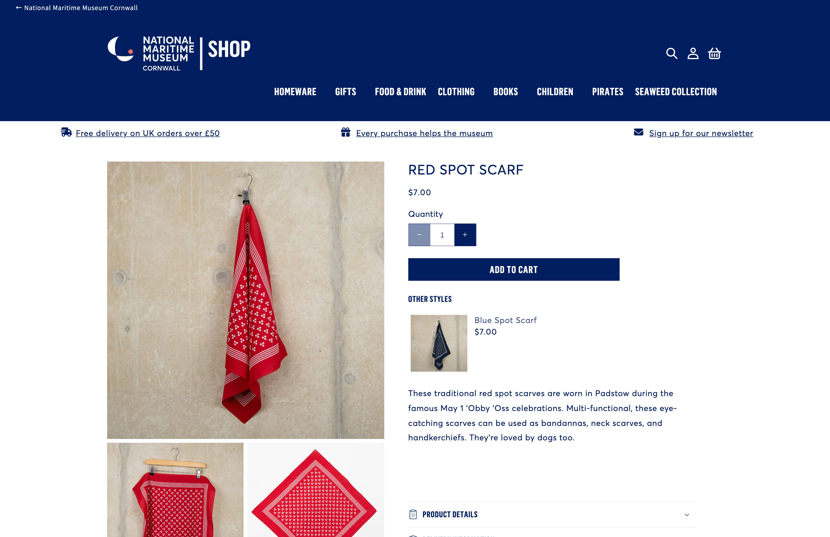 New Shopify store for leading maritime museum screenshot 4