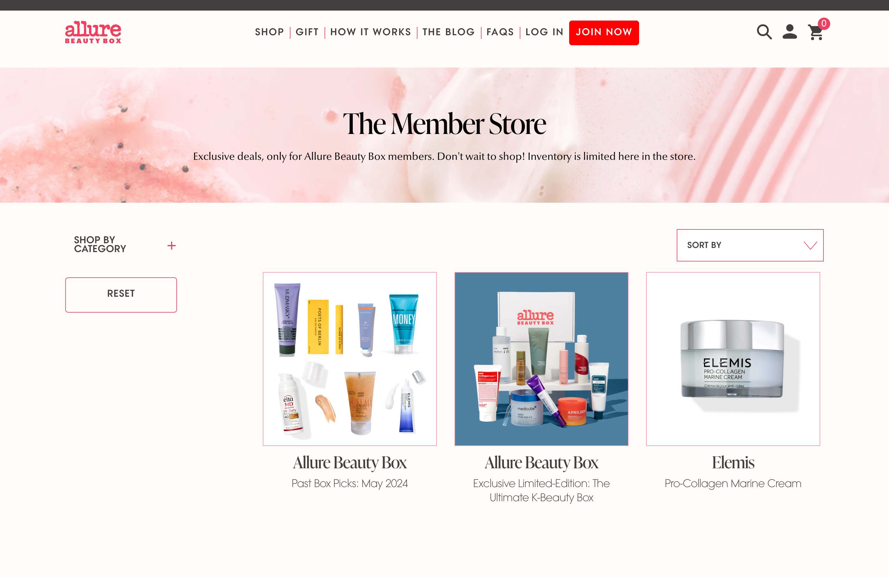 Allure Beauty Box Subscription migration onto Shopify screenshot 2