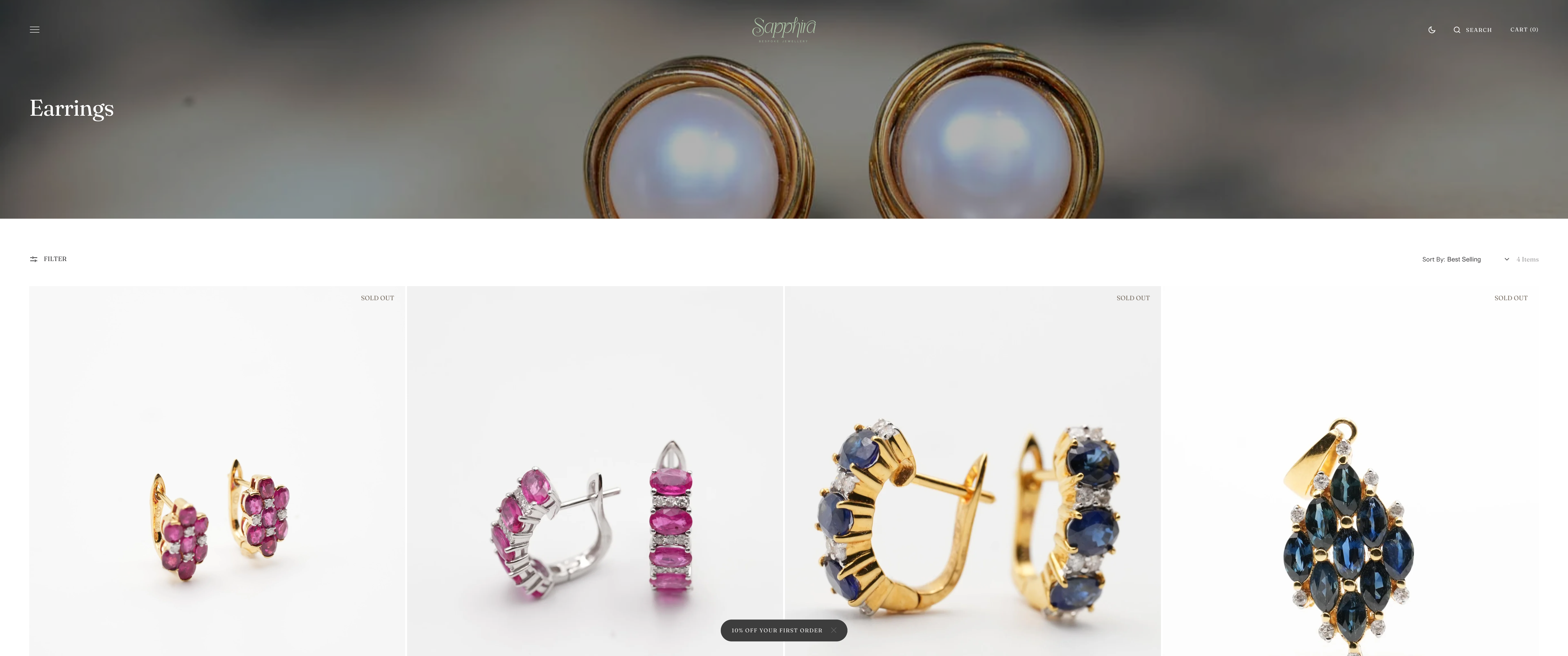 Sapphira Jewellers | Bespoke Jewellery Website screenshot 2