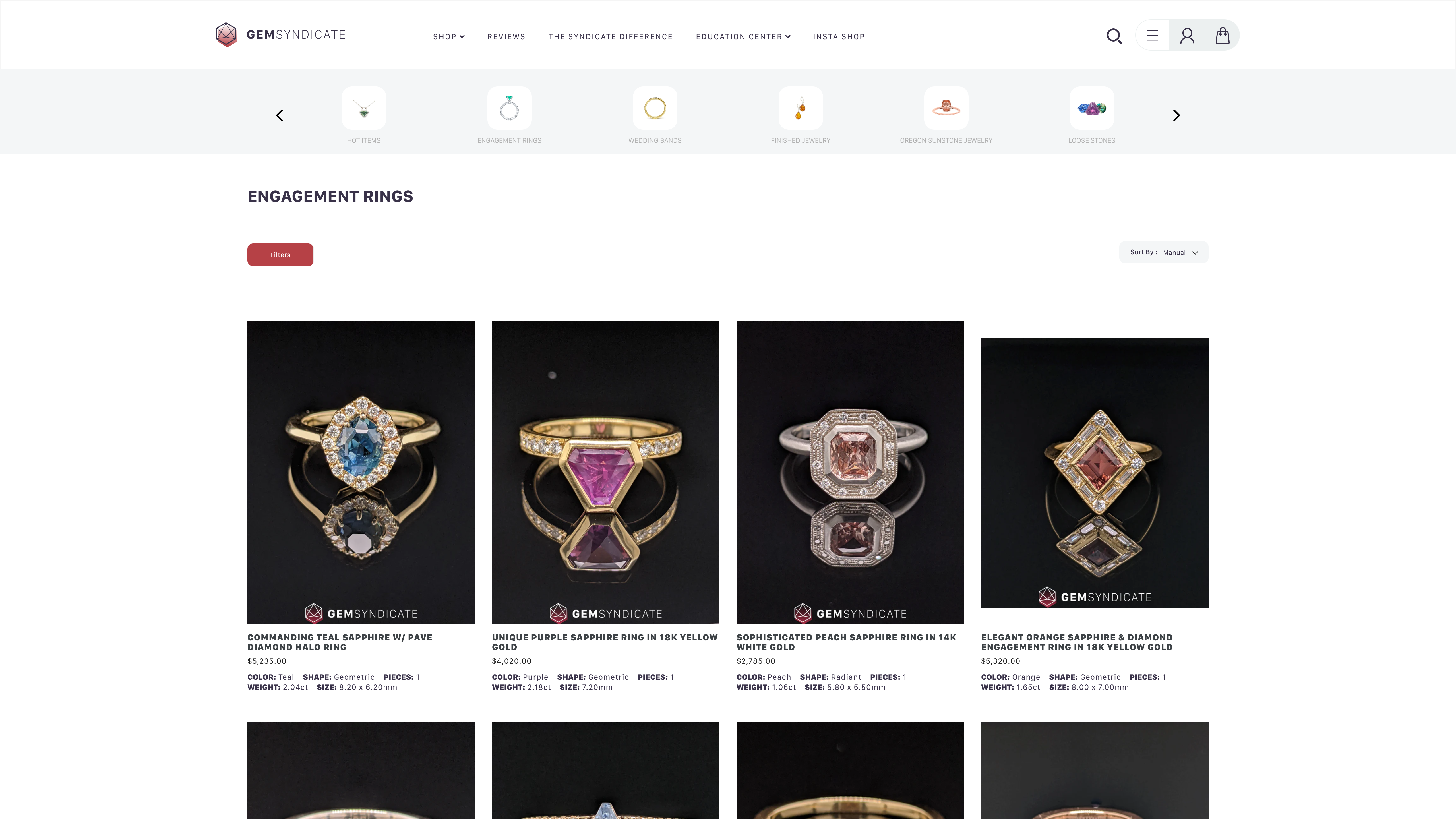 Shopify Store for Gem Syndicate screenshot 2