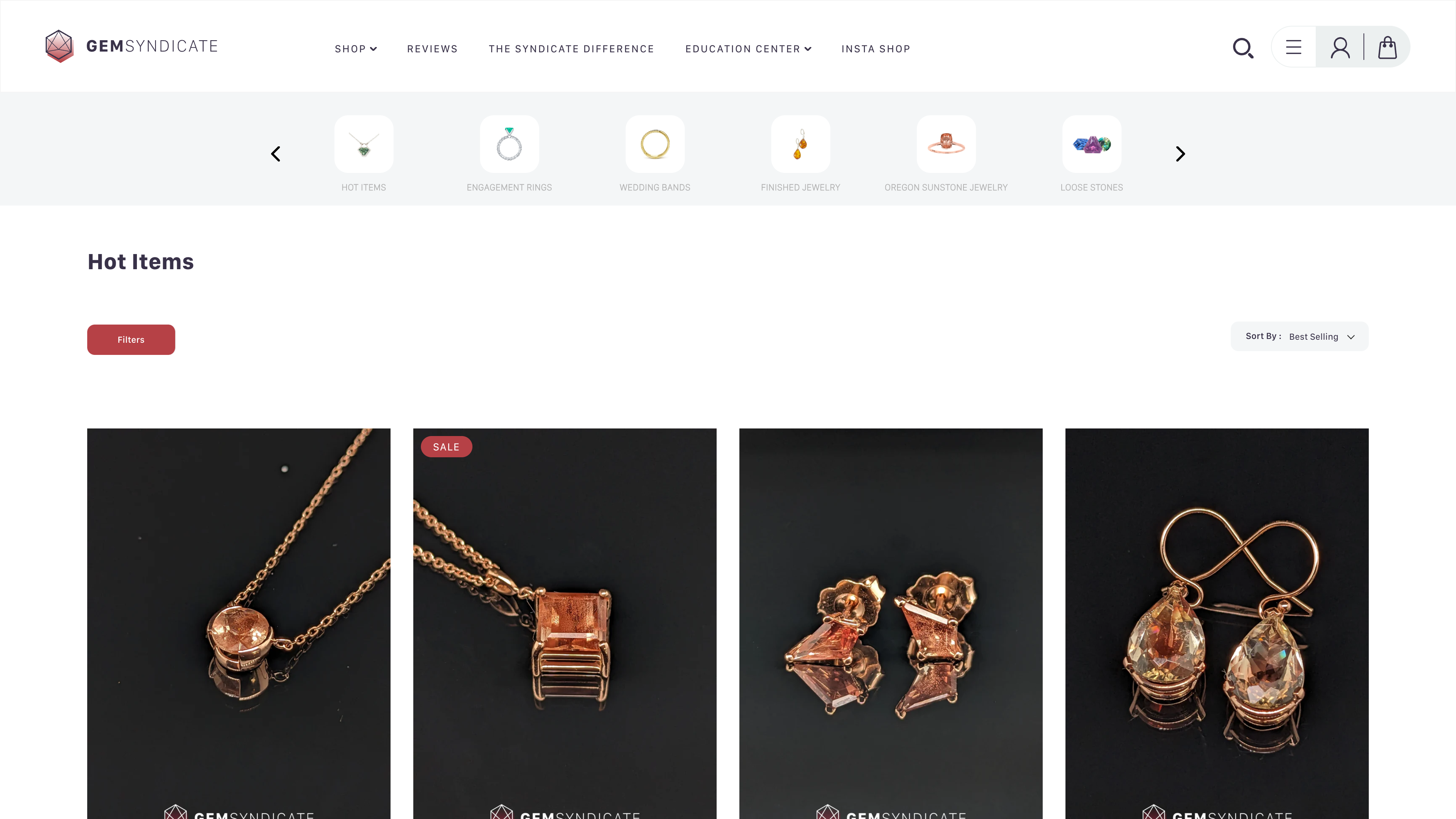 Custom Shopify Store Development for Gem Syndicate
