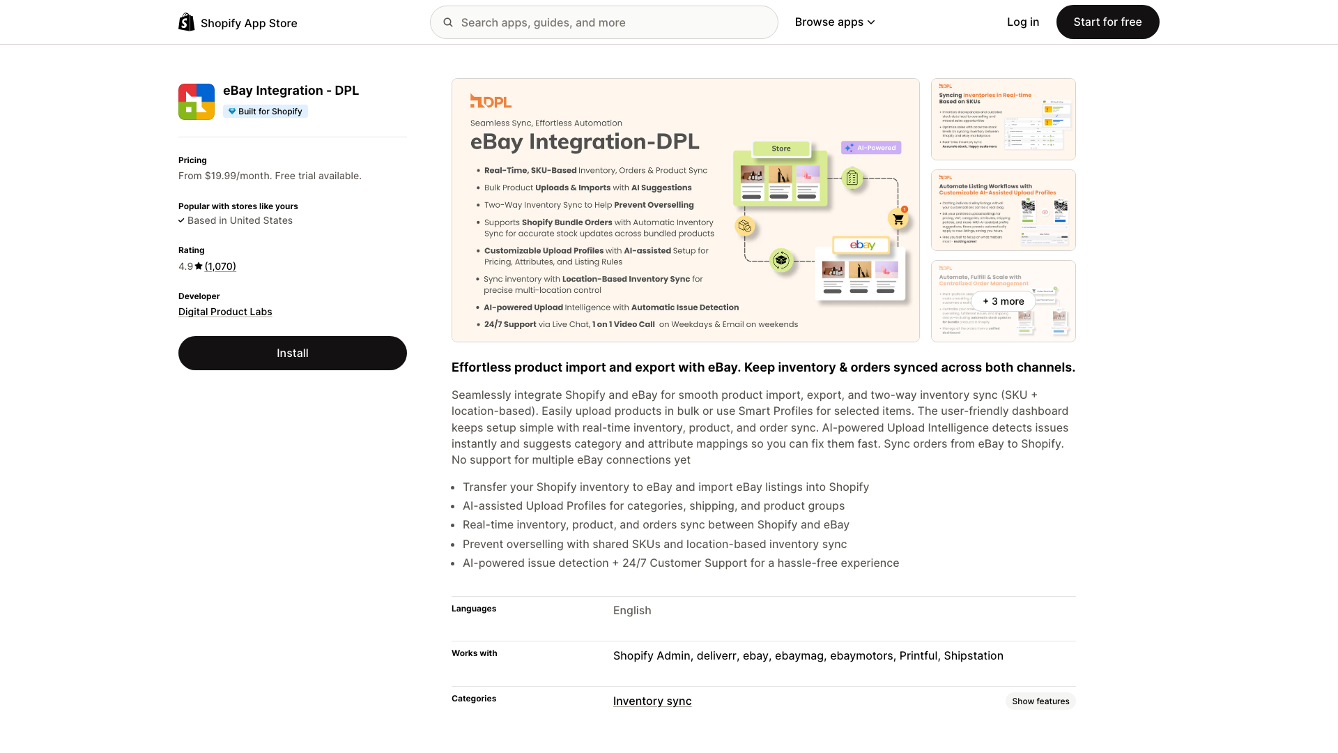 eBay Integration & Sync