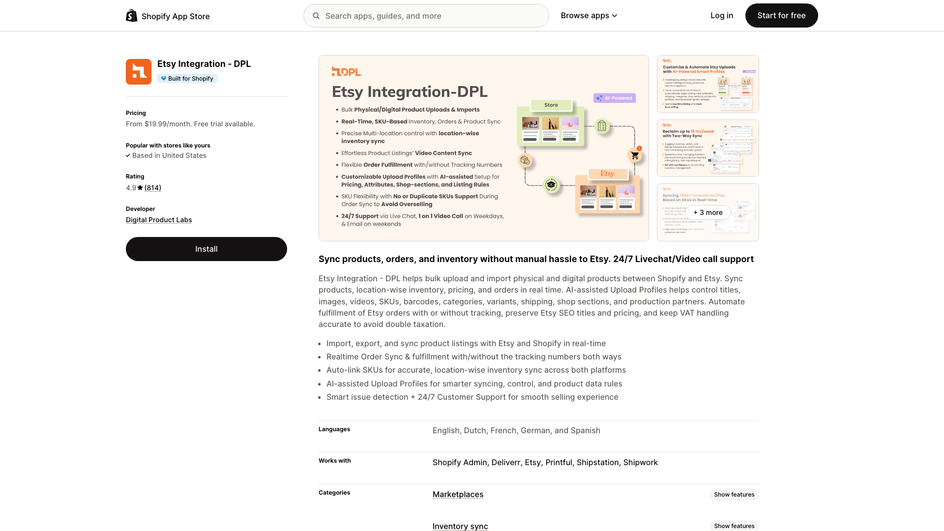 Etsy Integration & Sync