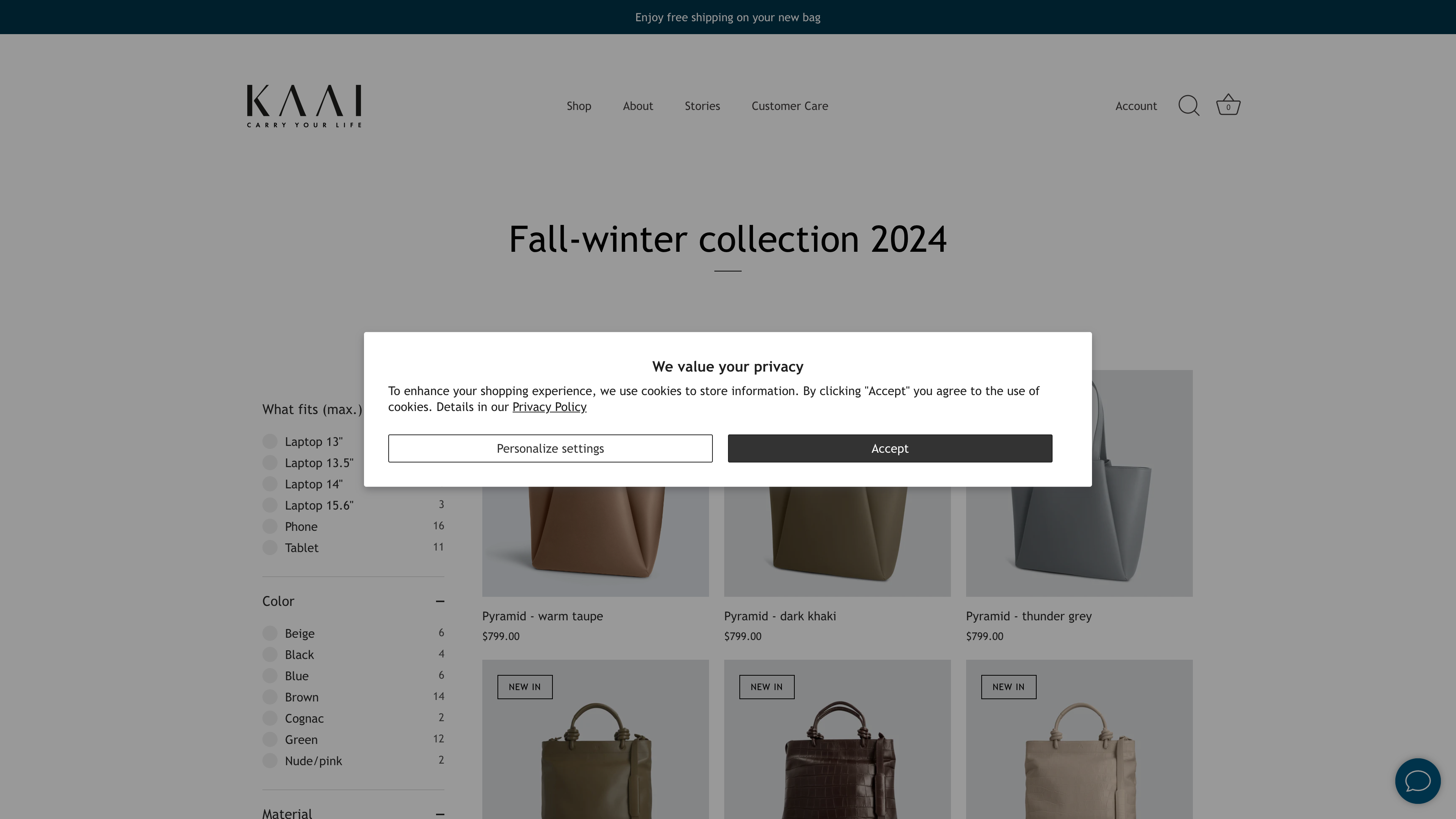 Kaai bags screenshot 4