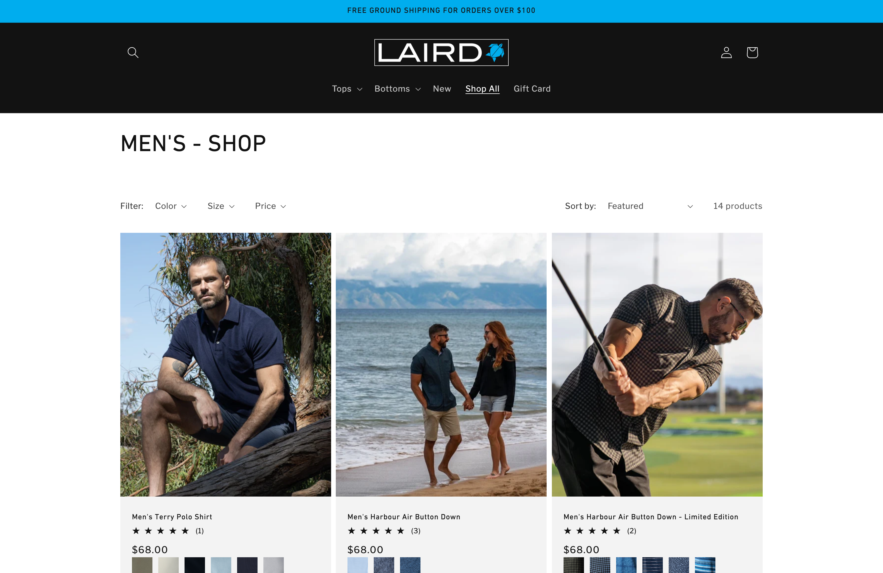 LAIRD Apparel screenshot