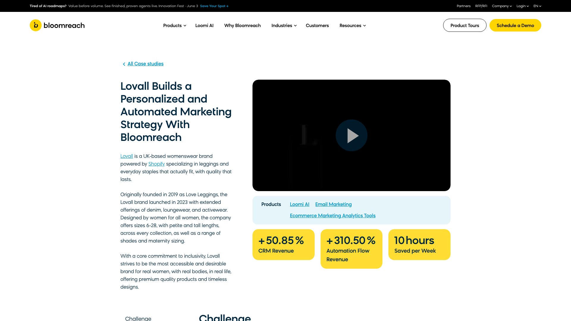 Lovall Boosts Revenue 310% With Personalized, Automated Marketing
