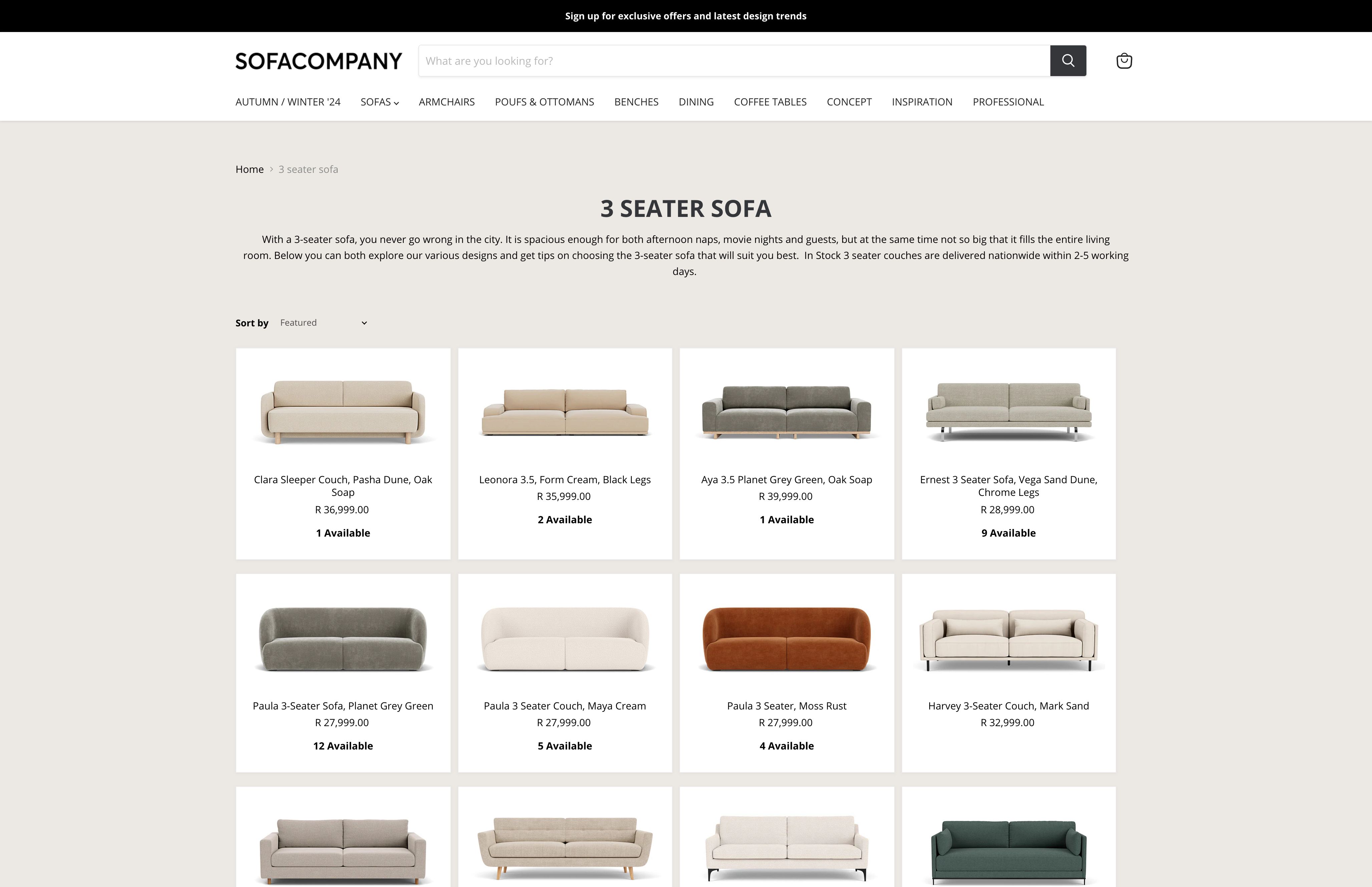 Sofa Company screenshot