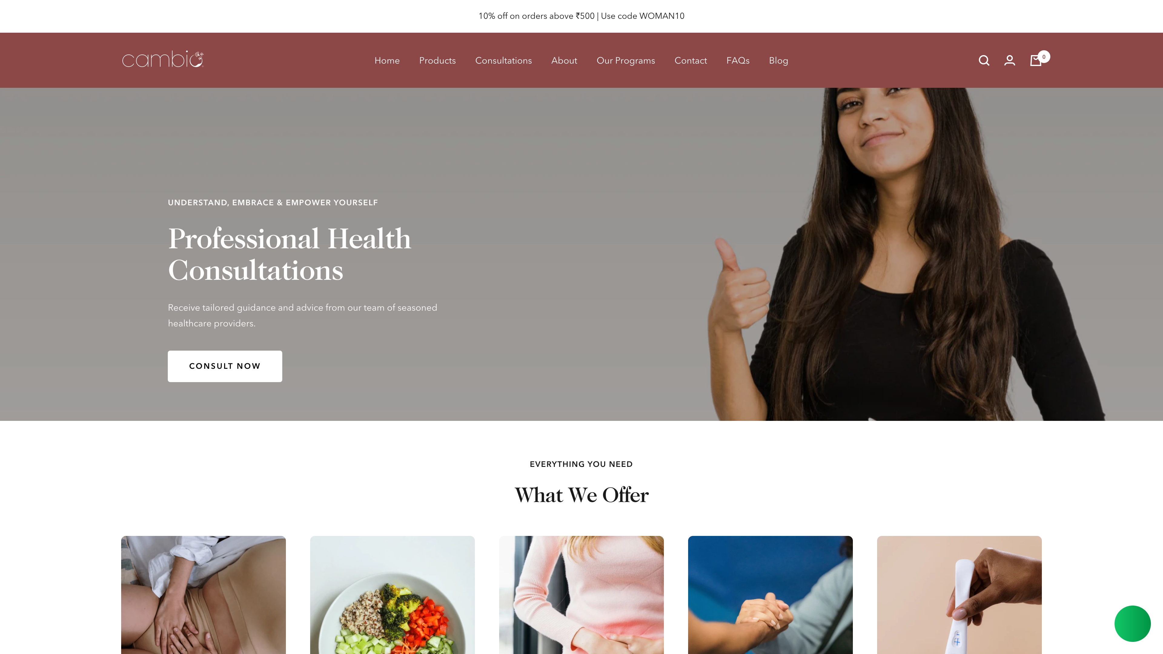 Cambio Woman - Menstrual Hygiene screenshot 2