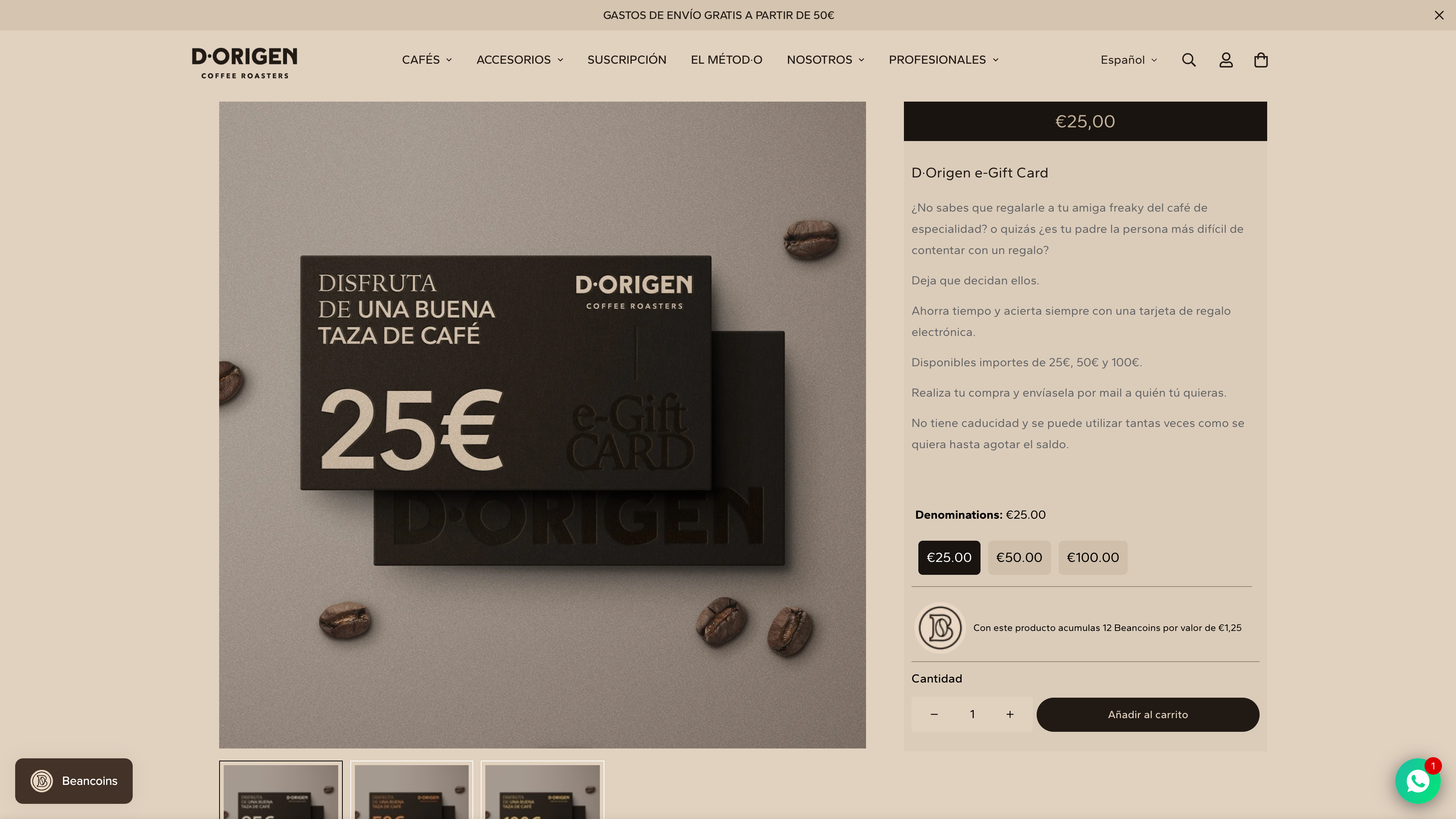 D-Origen Coffee roasters screenshot 4