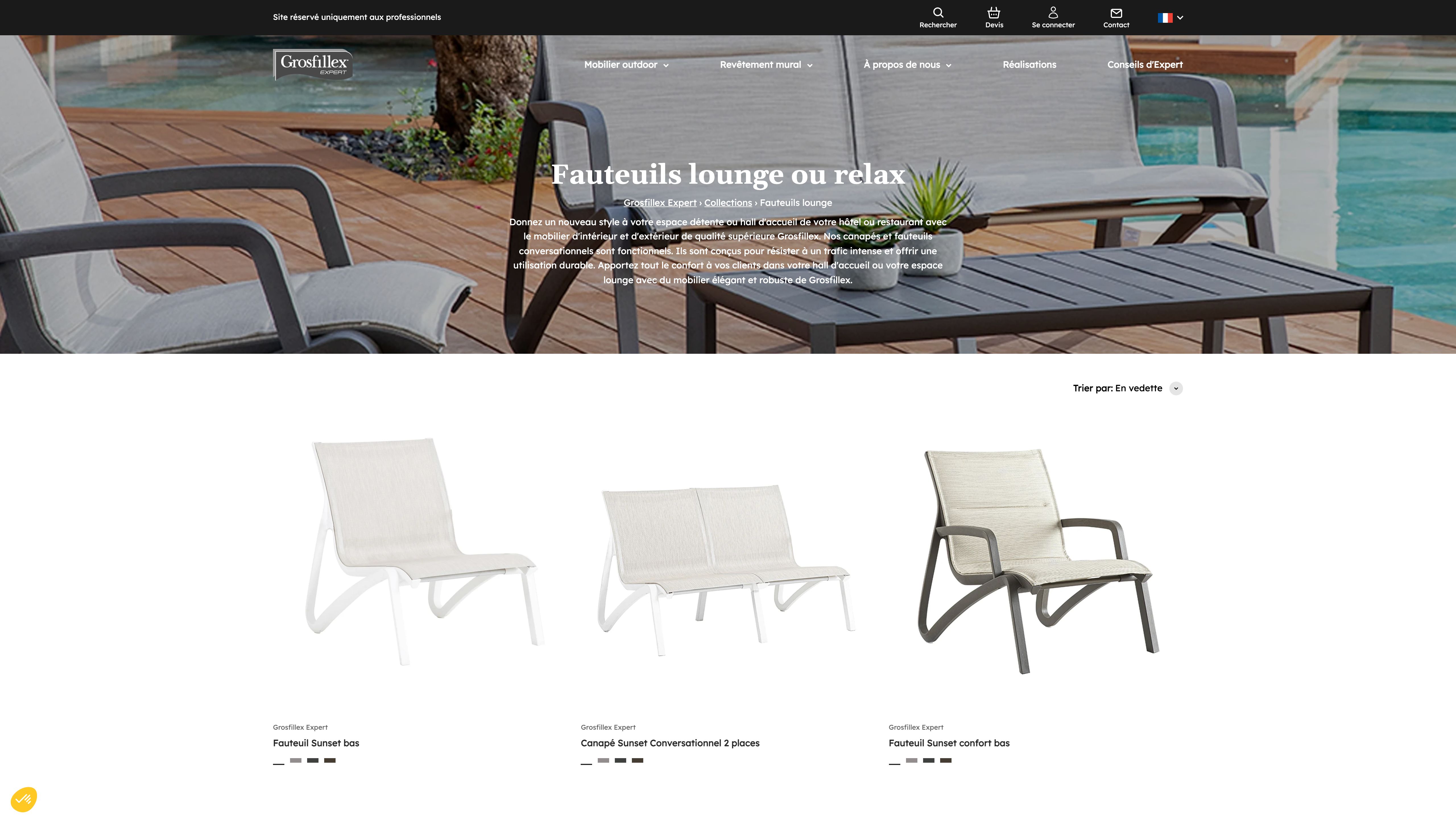 Comprehensive eCommerce Strategy & UX Design for Grosfillex