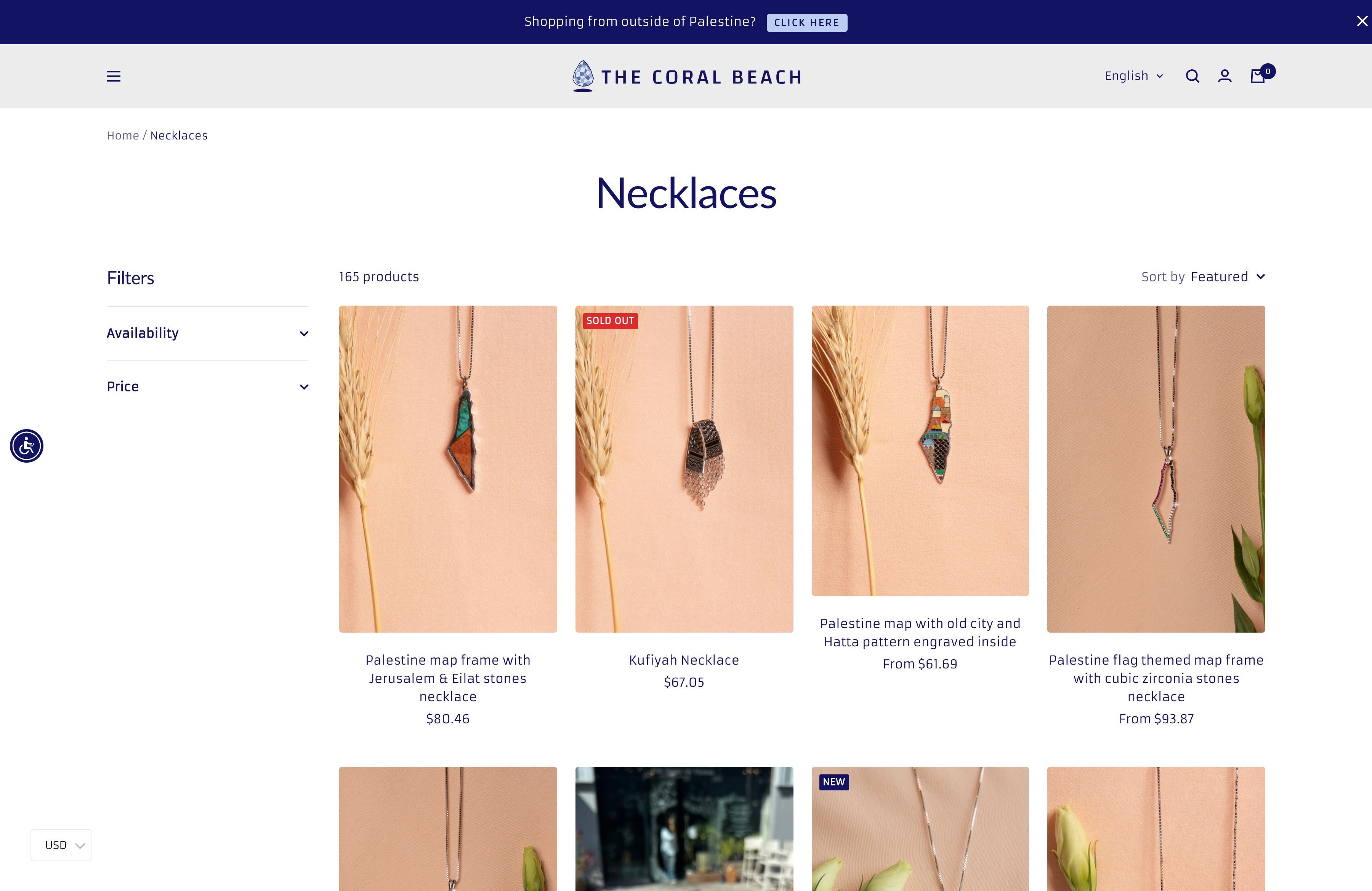 The Coral Beach | Jewelry & Clothing screenshot