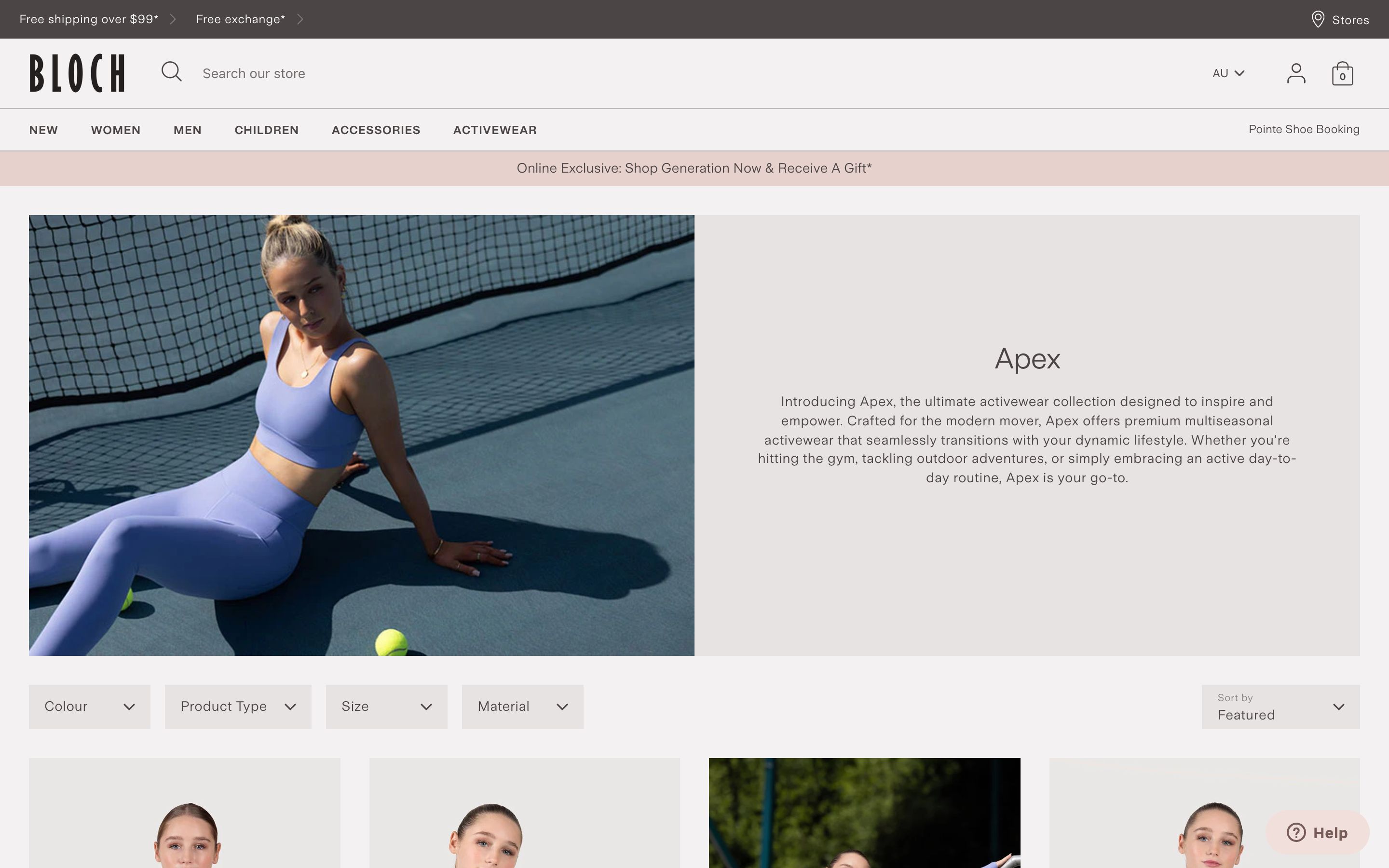 Bloch Australia screenshot 2