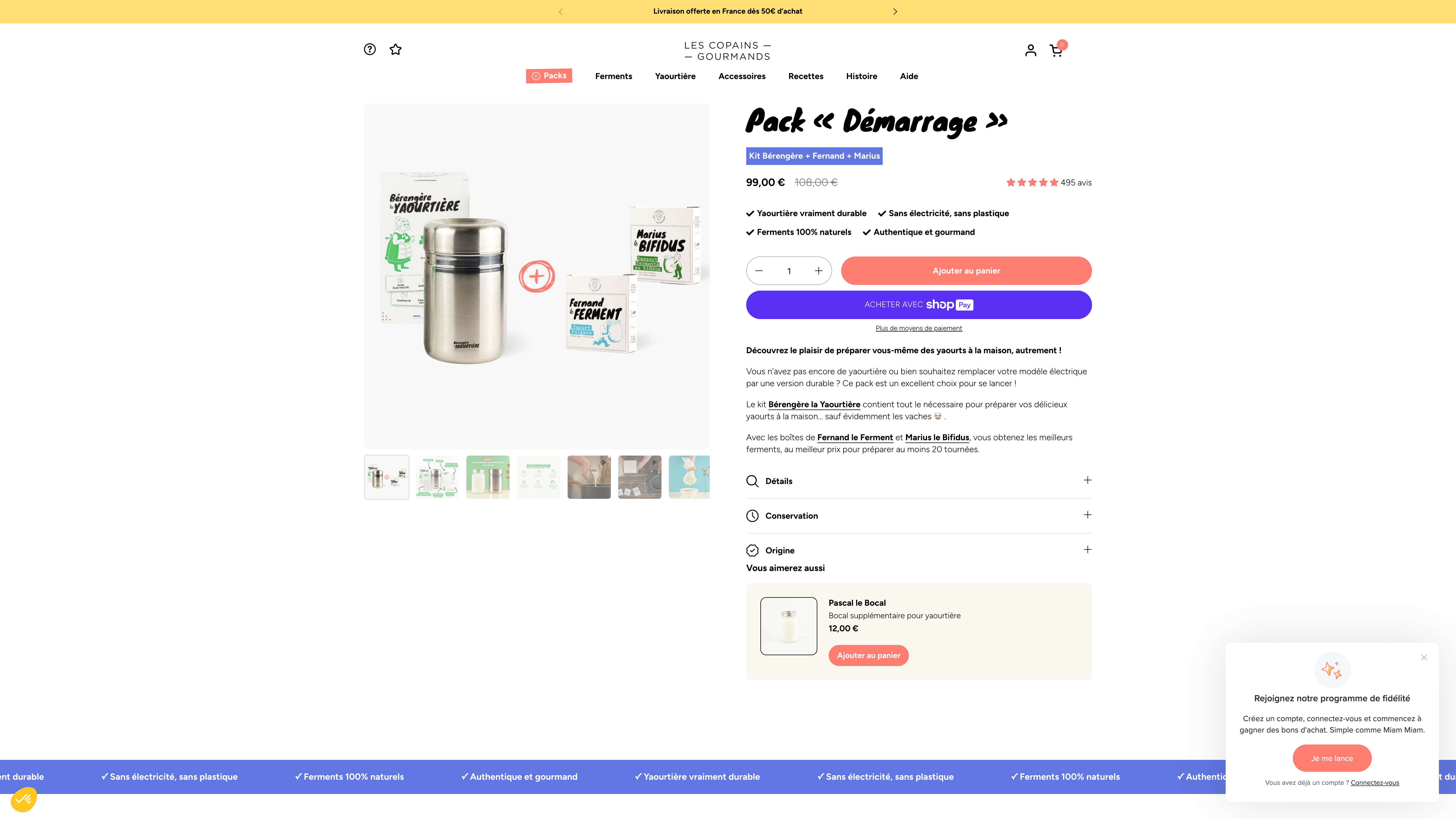 Les Copains Gourmands - Refonte et Omnisend screenshot 5