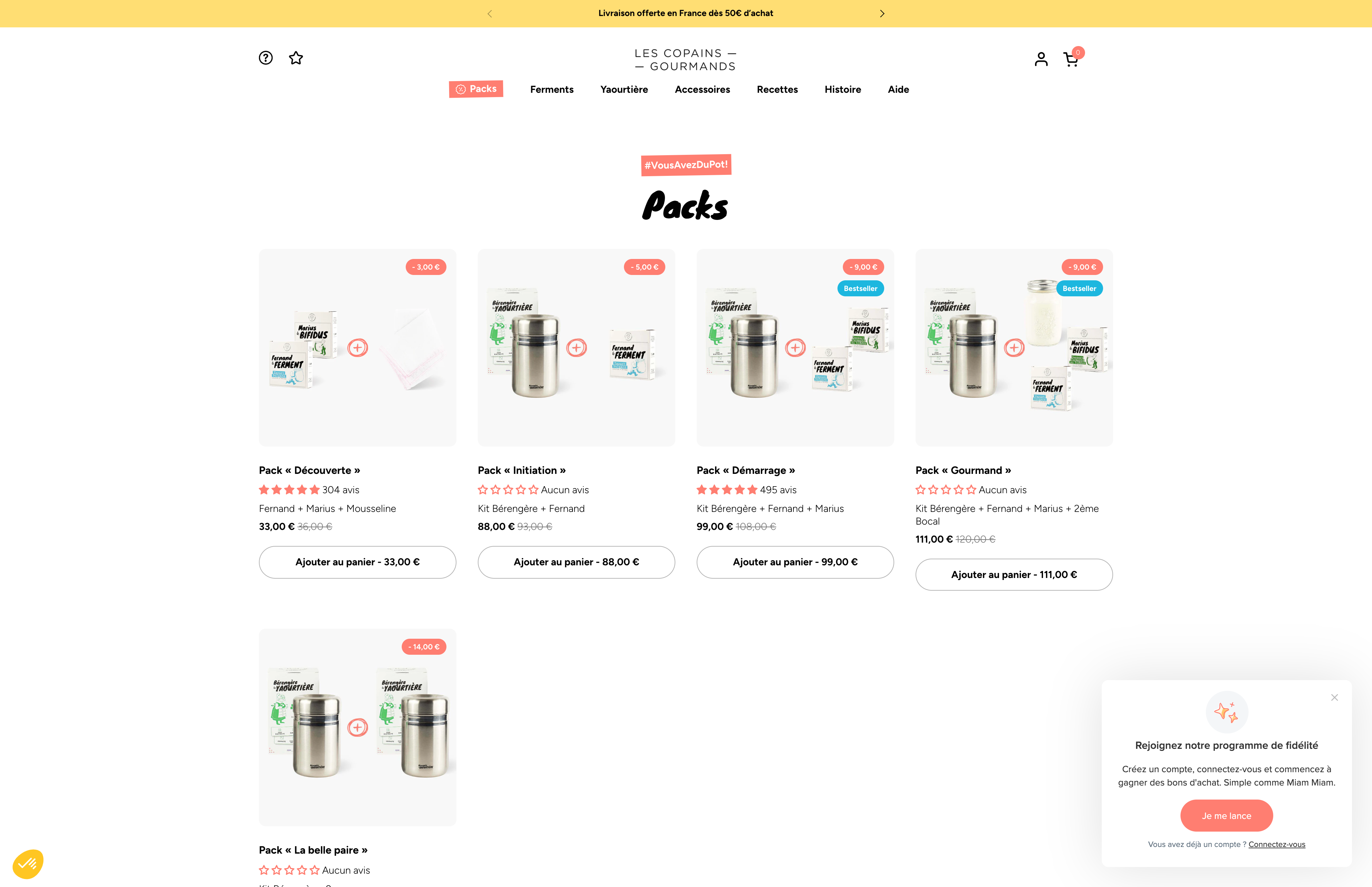 Les Copains Gourmands - Refonte et Omnisend screenshot 3