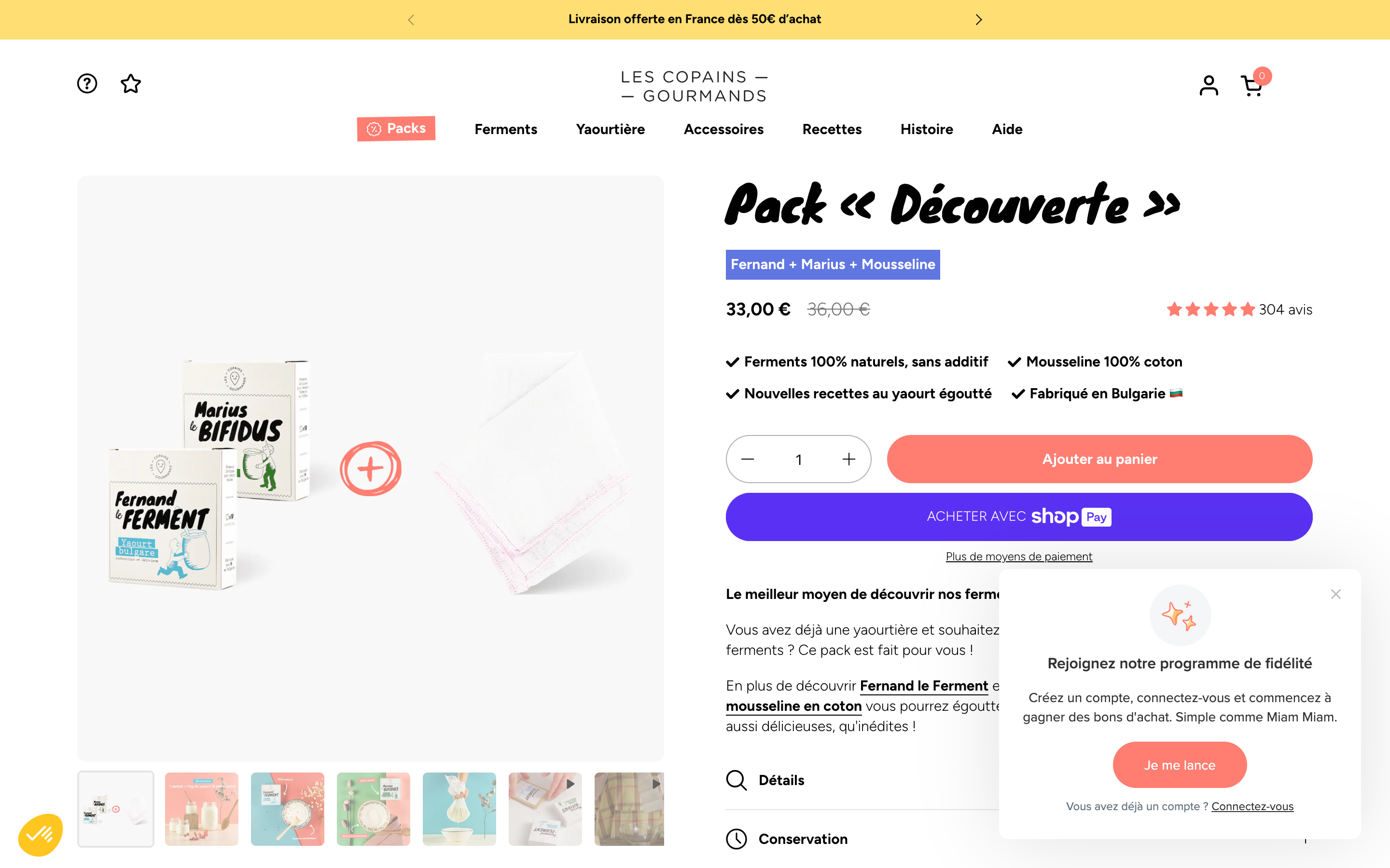 Les Copains Gourmands - Refonte et Omnisend screenshot 4
