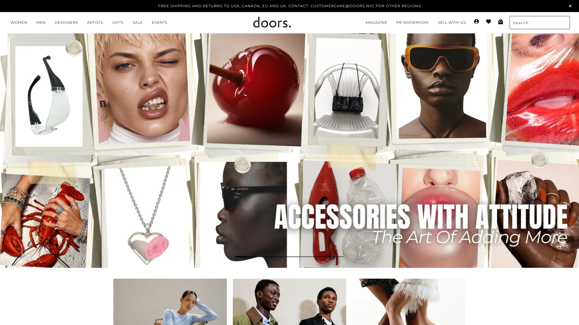 Doors: Custom Shopify Marketplace for Fashion Designera Collaboration