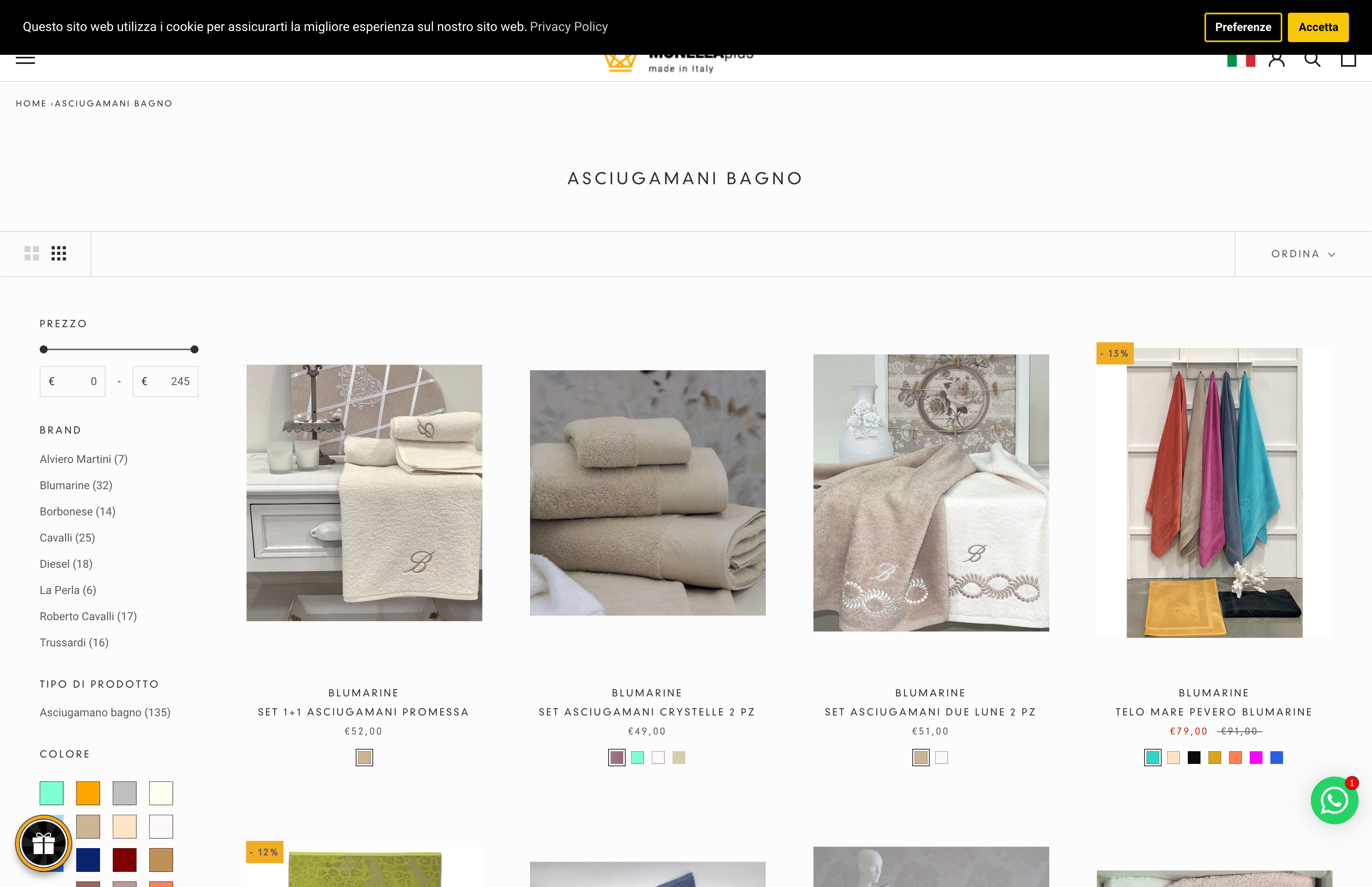 Complete shop with exclusive design for Italian clothes brand screenshot 2