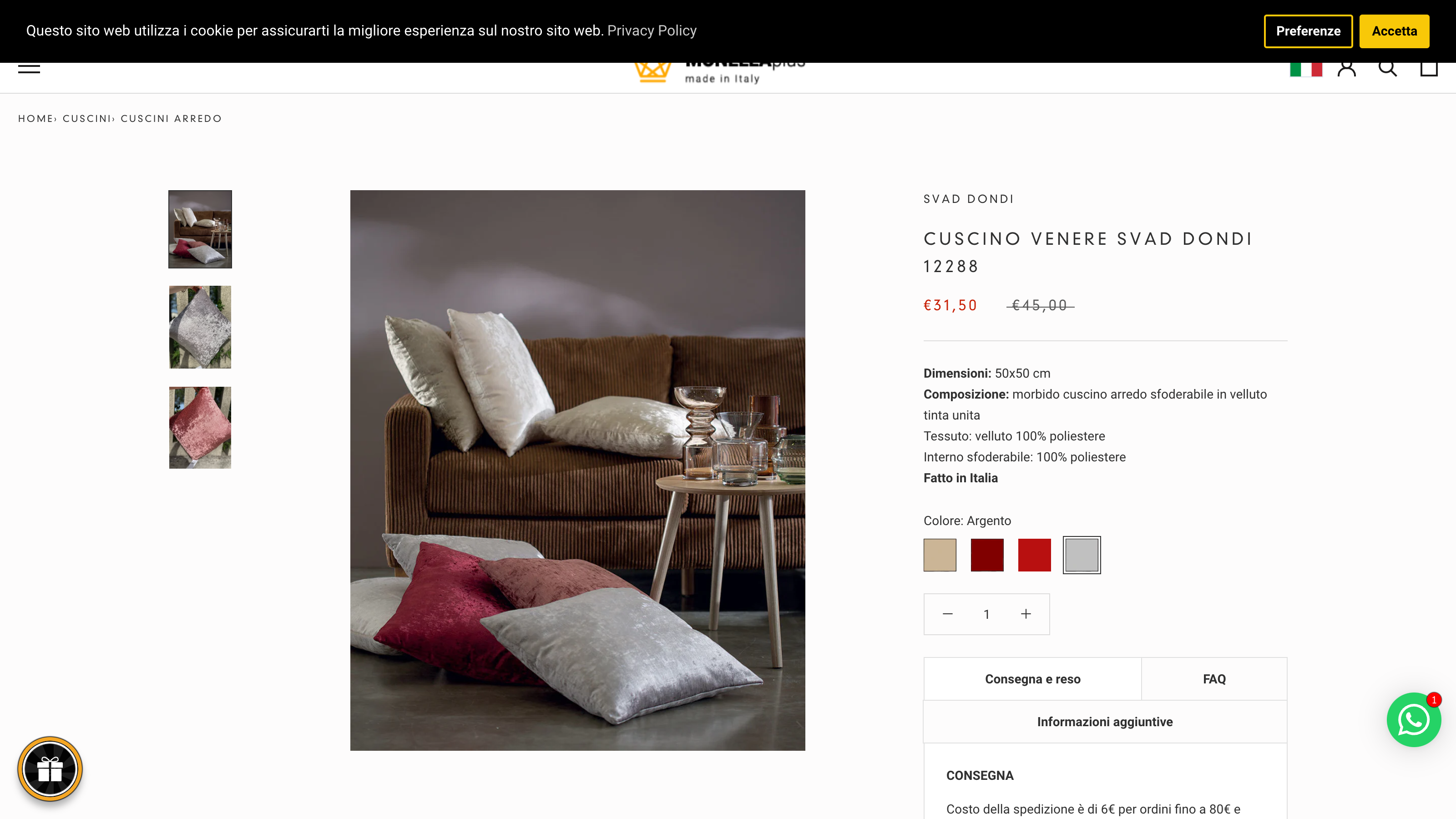 Complete shop with exclusive design for Italian clothes brand screenshot 4