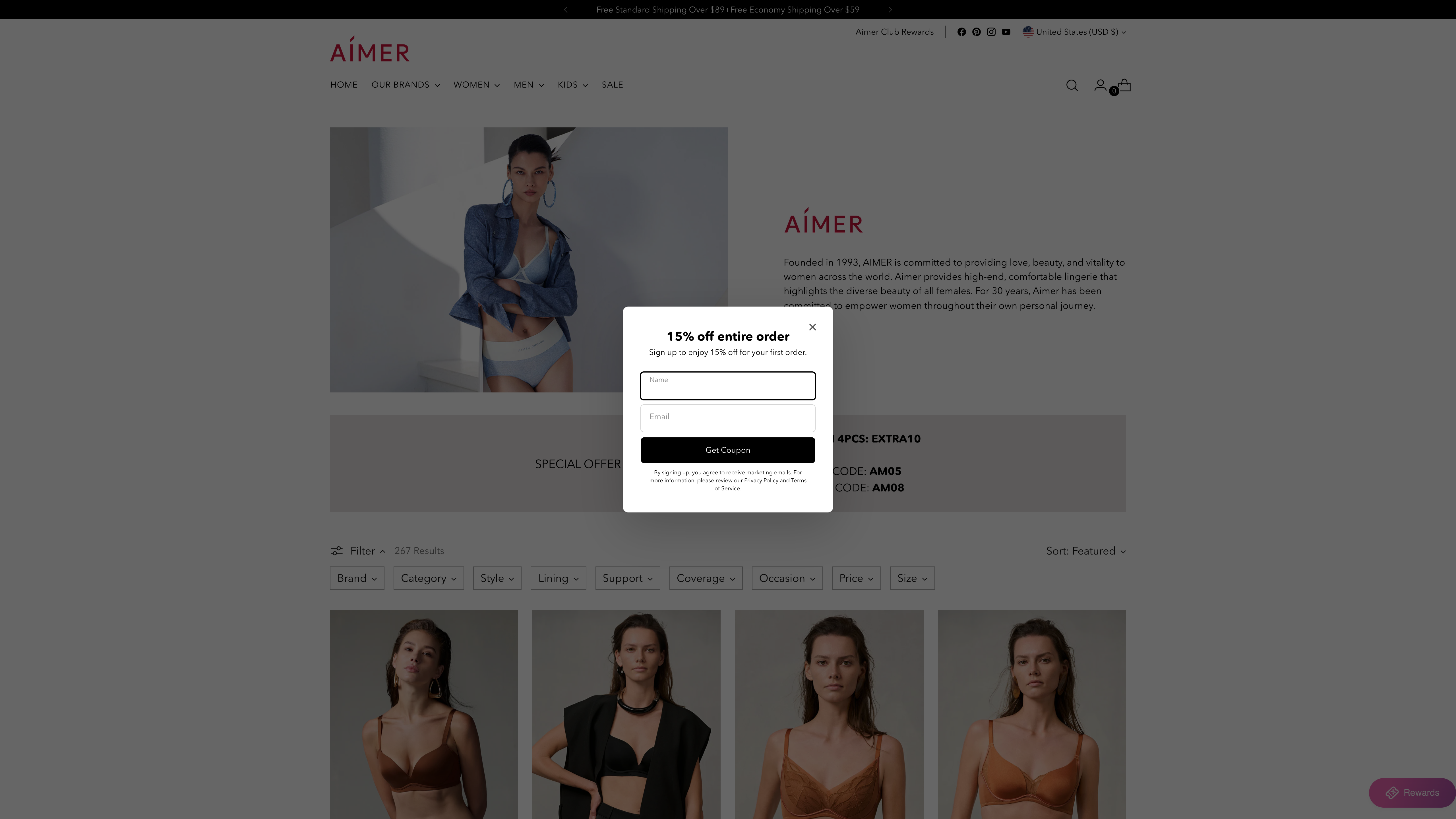 Global Launch of Aimer's Shopify Plus Store