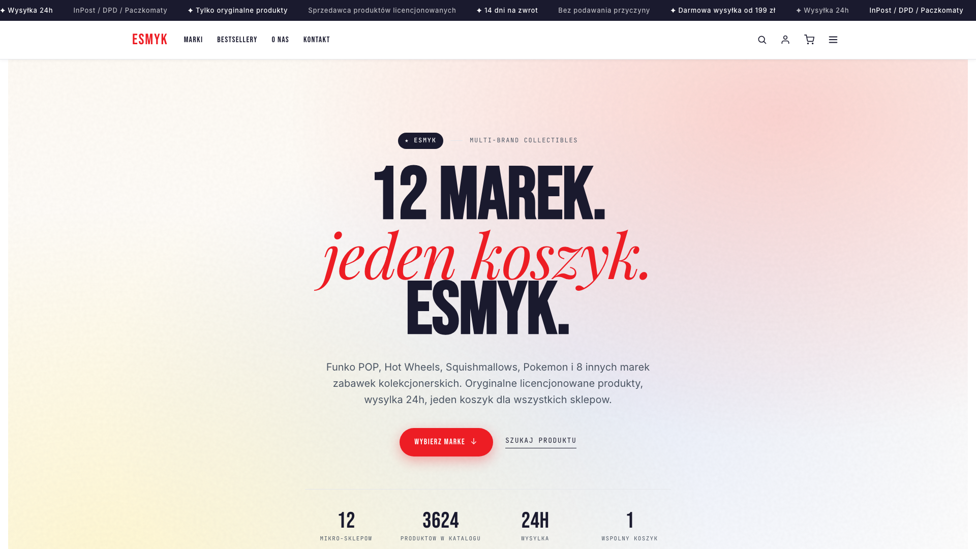 Esmyk — Multi-Brand Collectibles Storefront