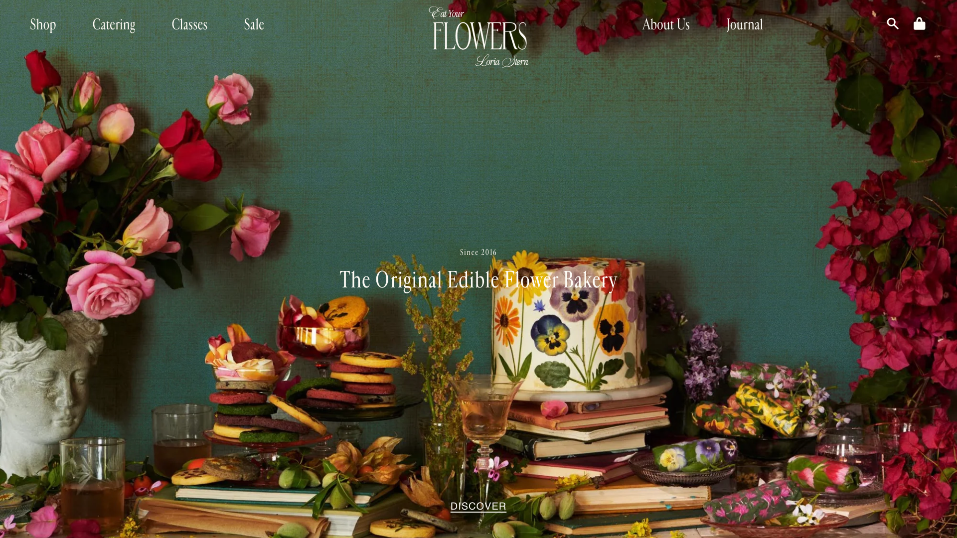 Creative Shopify Store for Edible Floral Brand