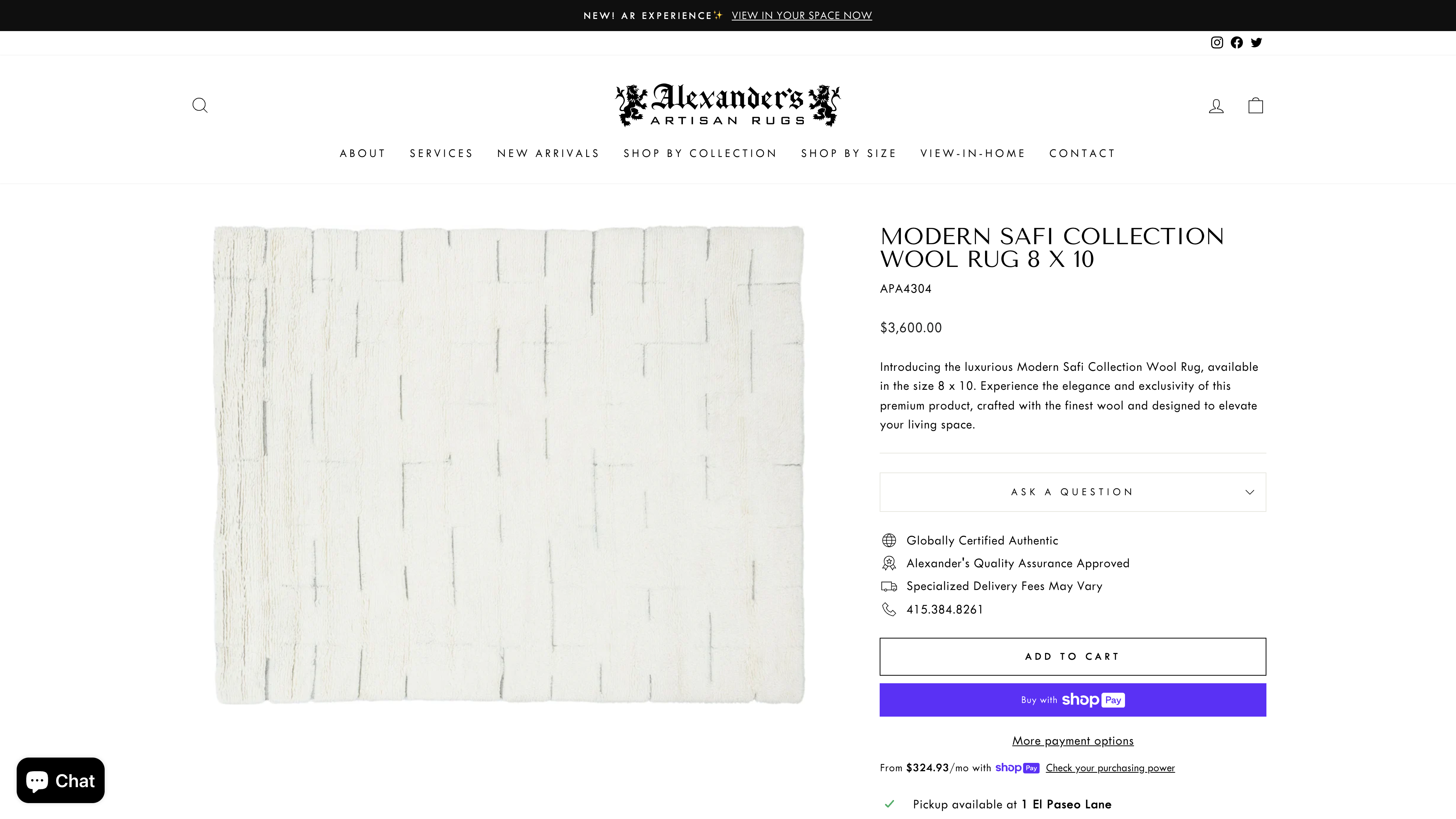 Alexander's Artisan Rugs screenshot 5
