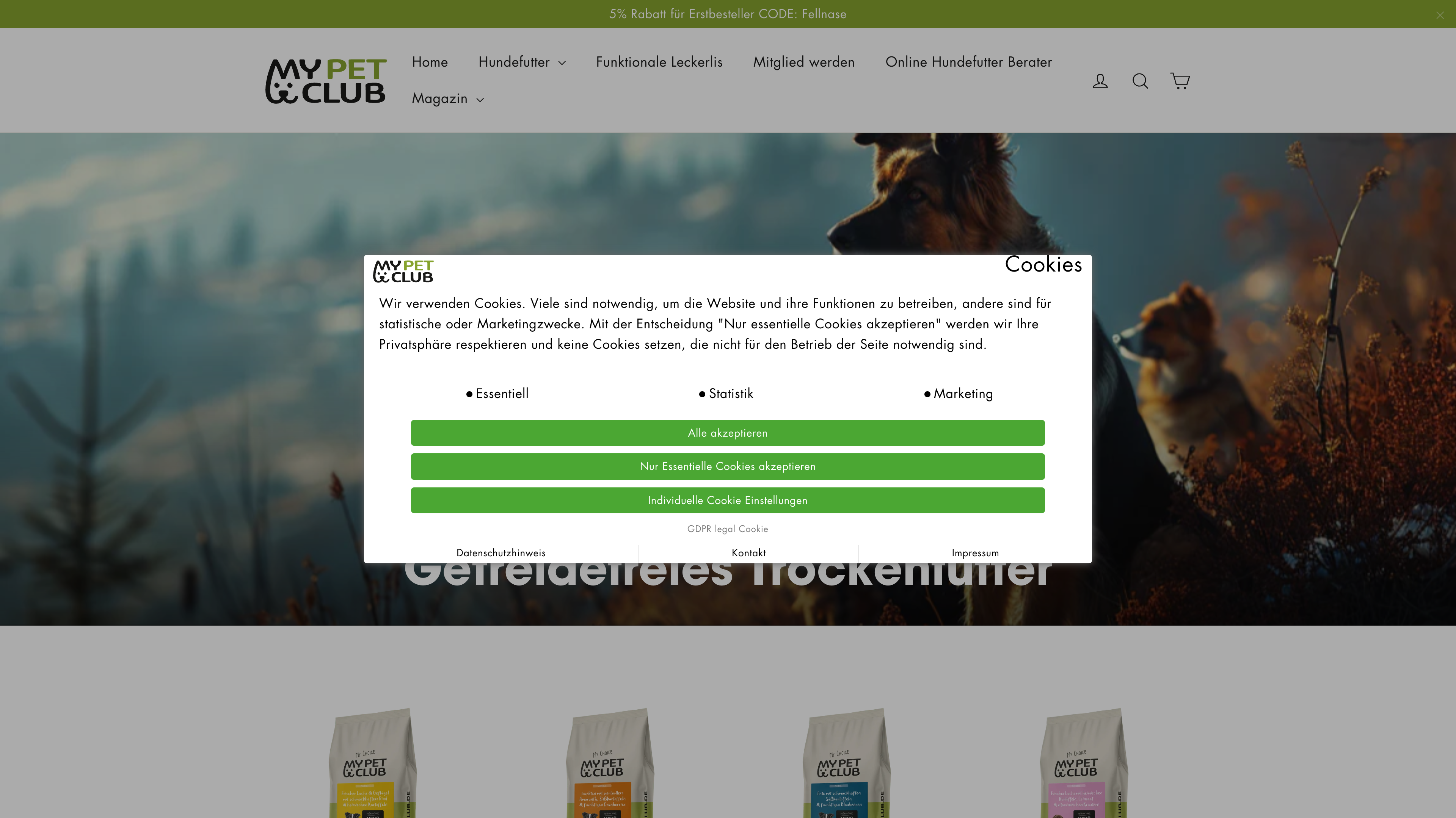 Von WordPress/WooCommerce zu Shopify - mypetclub.de  screenshot 2
