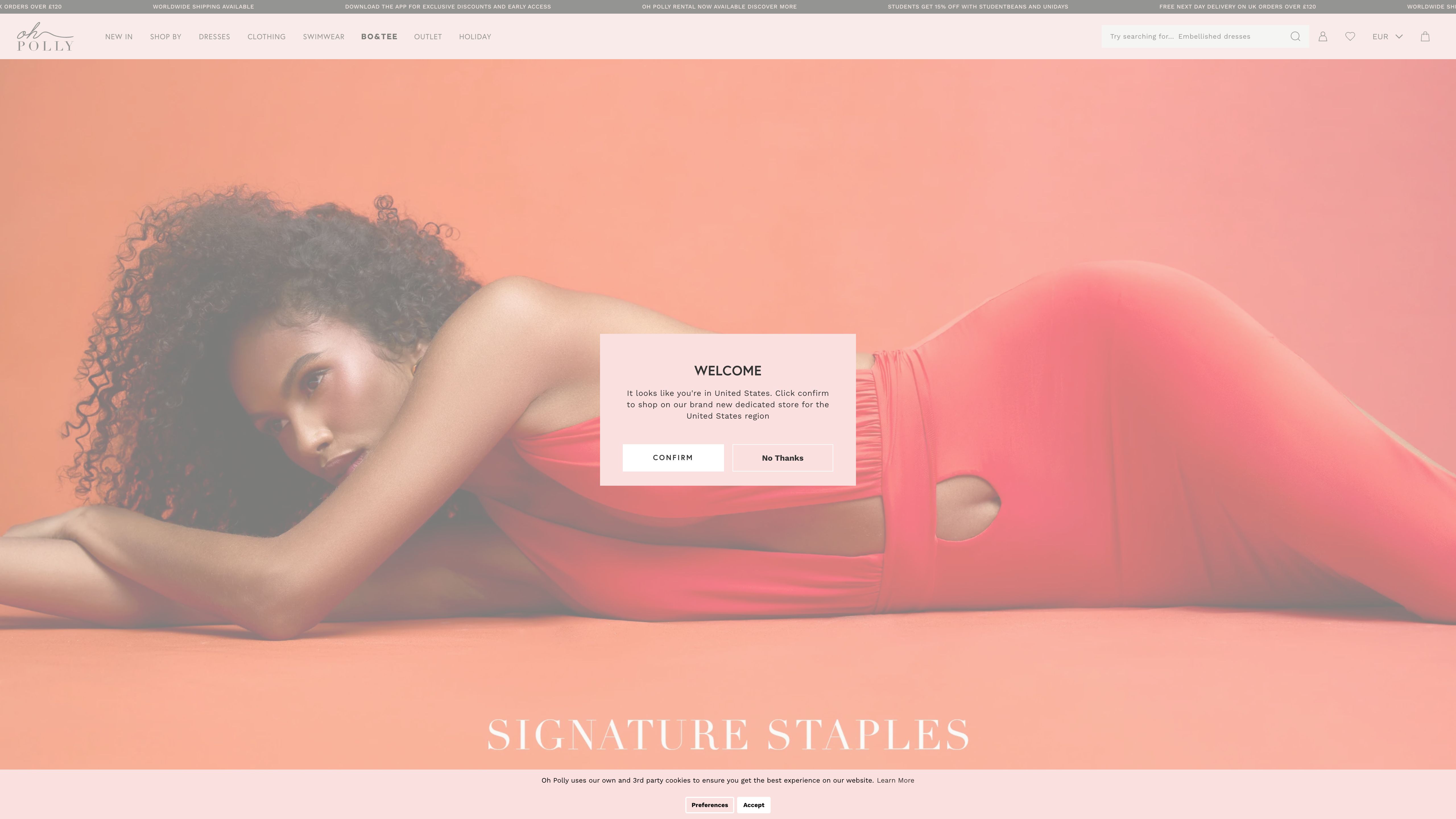 Impeccable Cookie Bar Design for Oh Polly: Matching Signature Pink