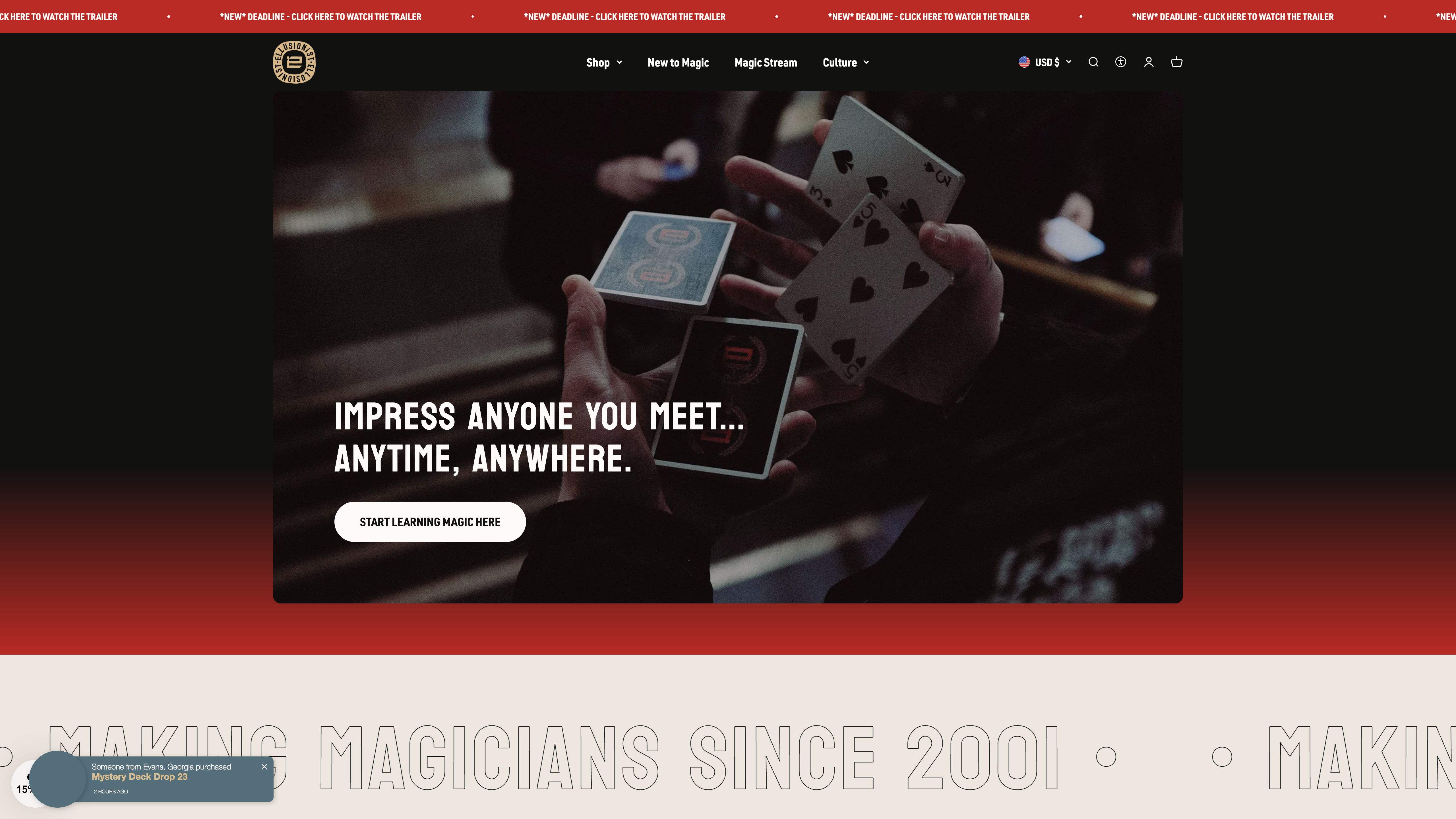 Ellusionist.com screenshot 4