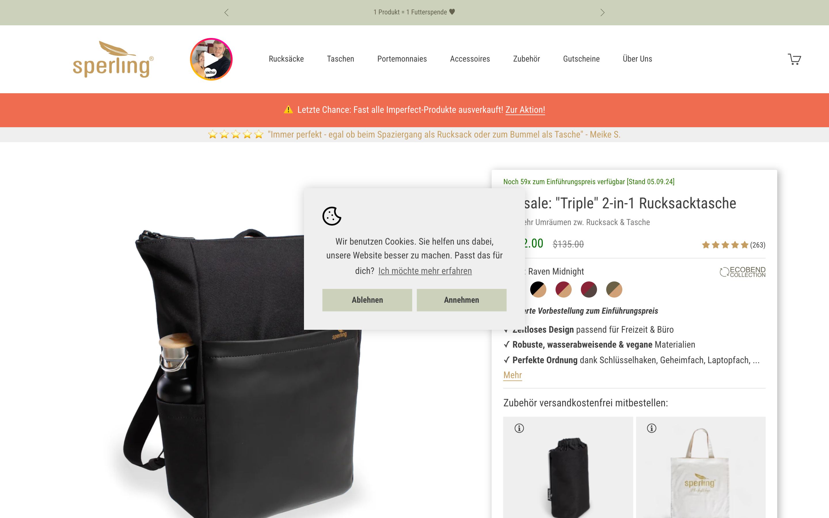 Sperling Bags B2B screenshot 3