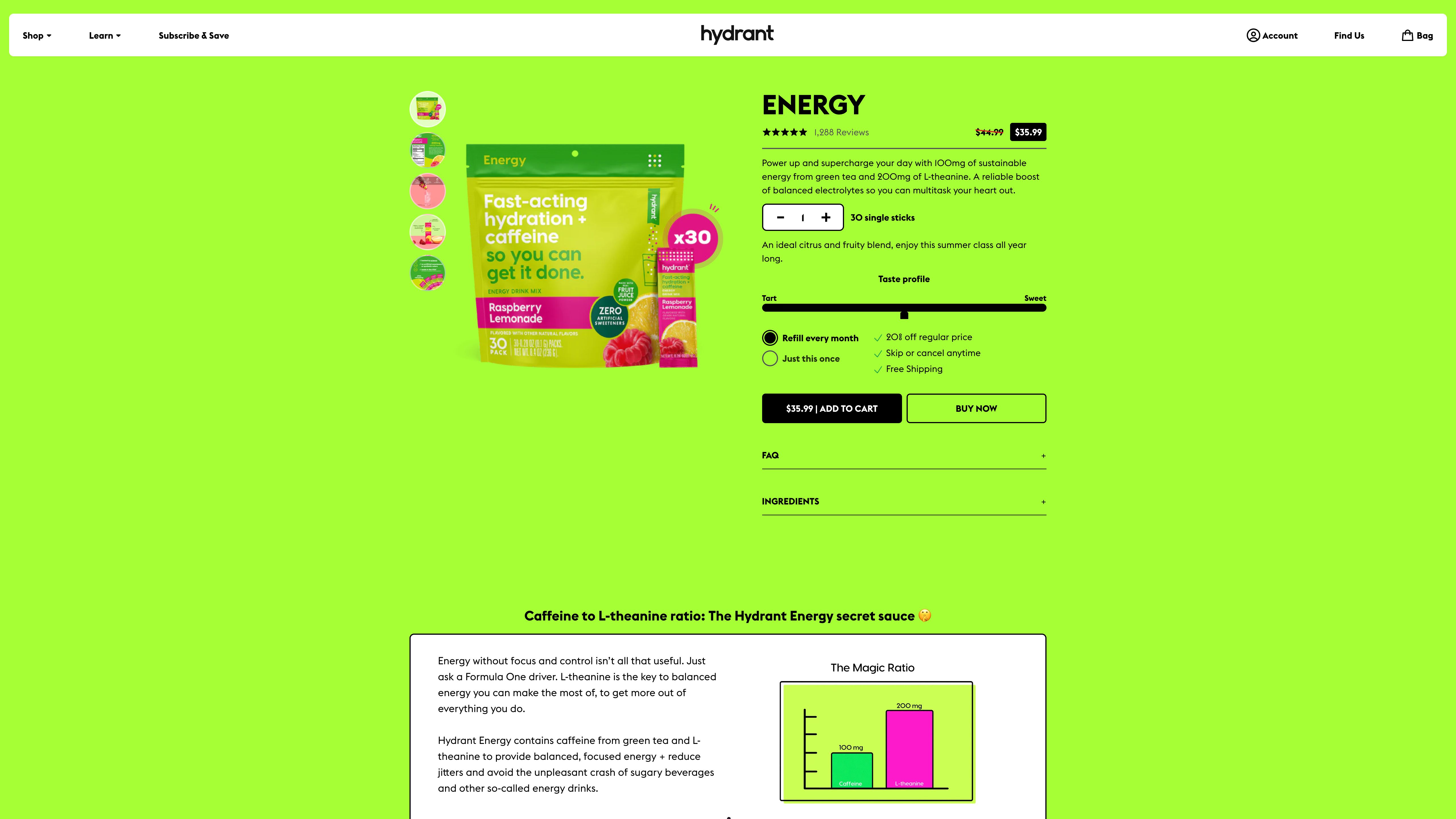 Design and Develop - drinkhydrant.com screenshot 5