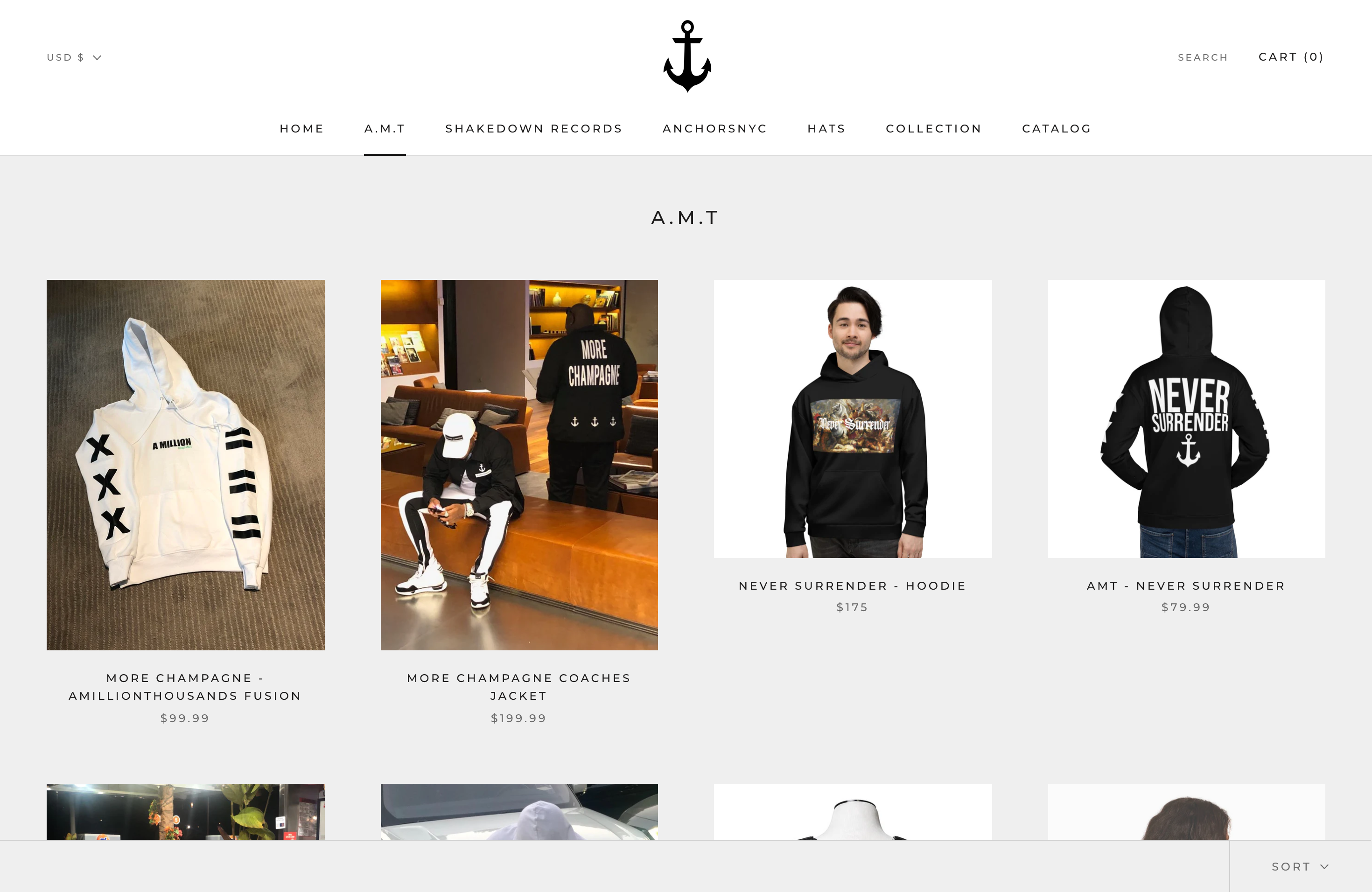 Grammy nominated Artist Clothing Brand screenshot