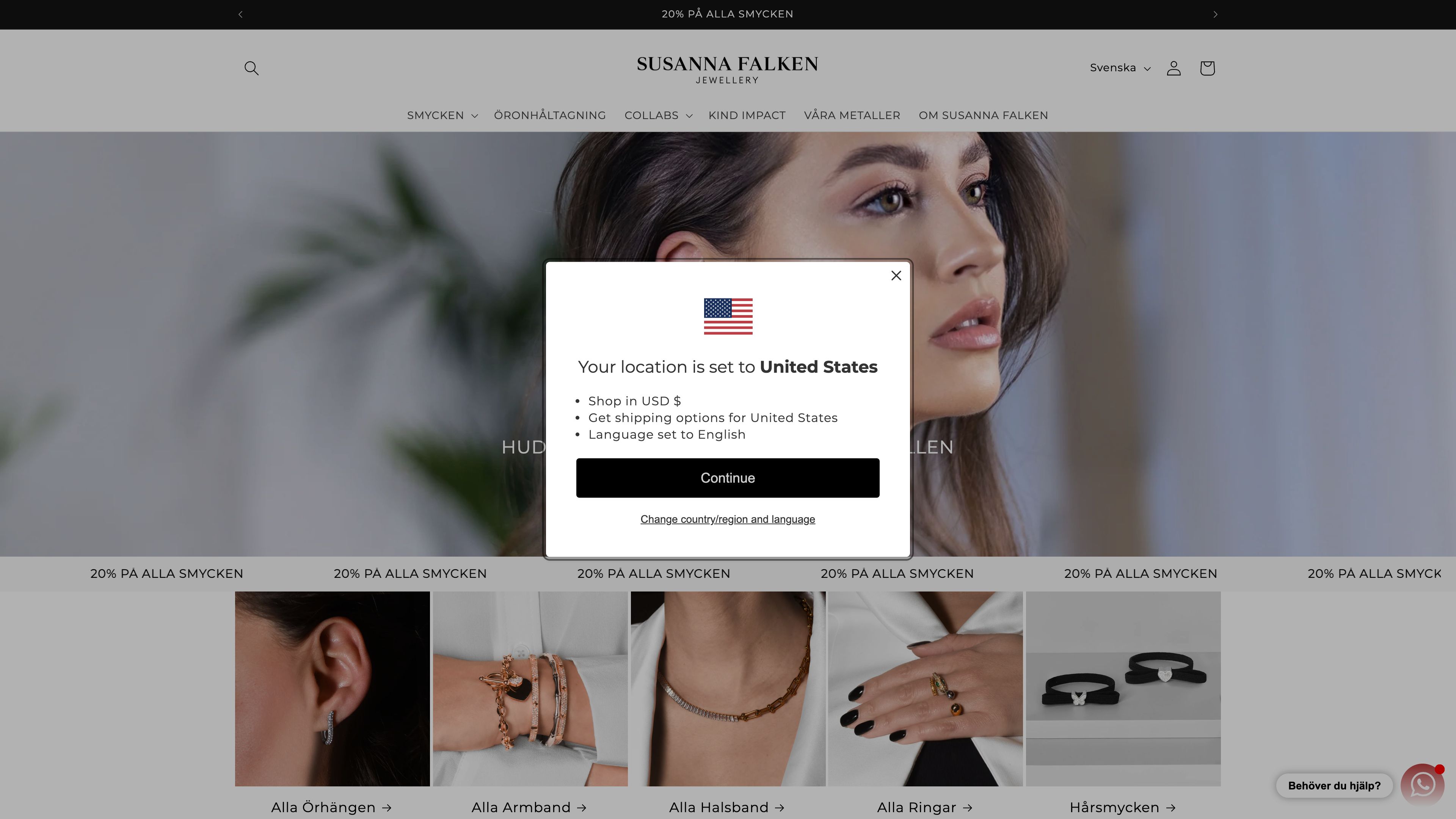 Susanna Falken - Complete Shopify store solution for Jewellery Sales screenshot 6