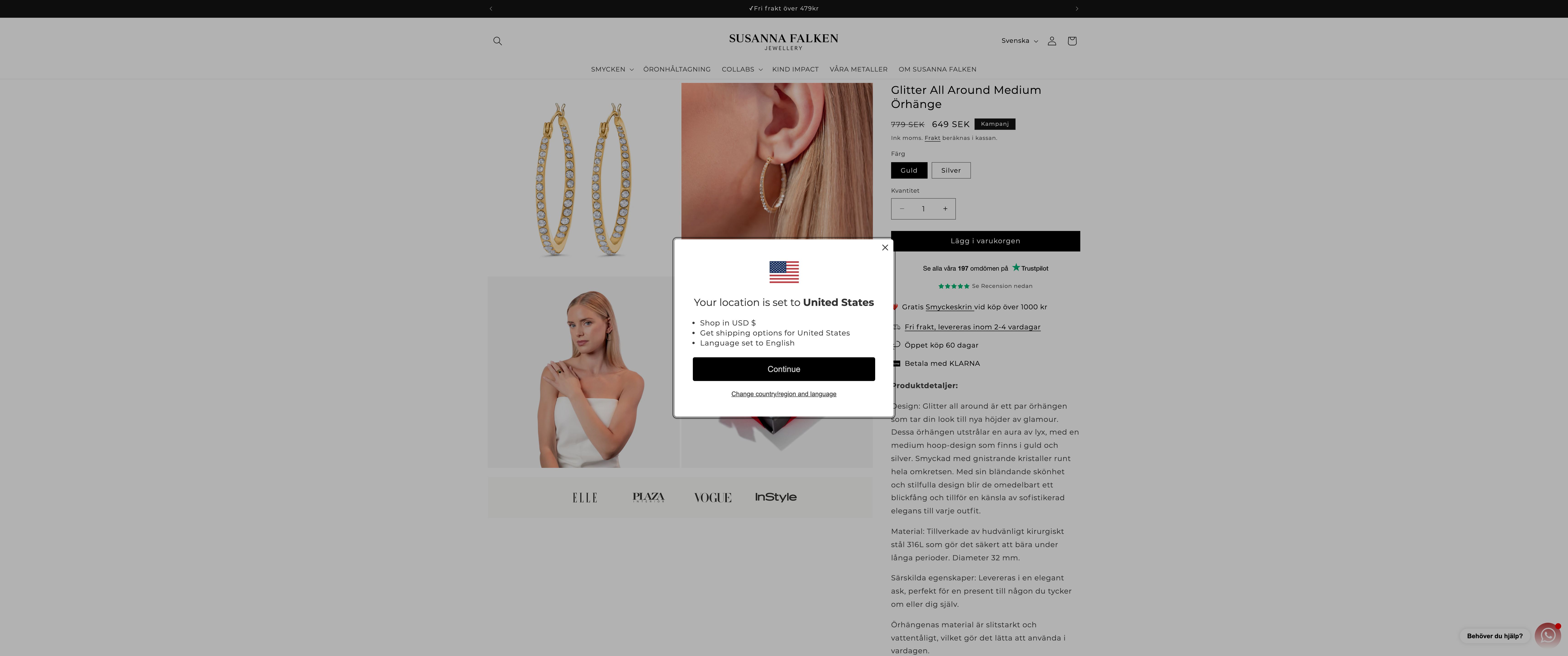 Susanna Falken - Complete Shopify store solution for Jewellery Sales screenshot 5