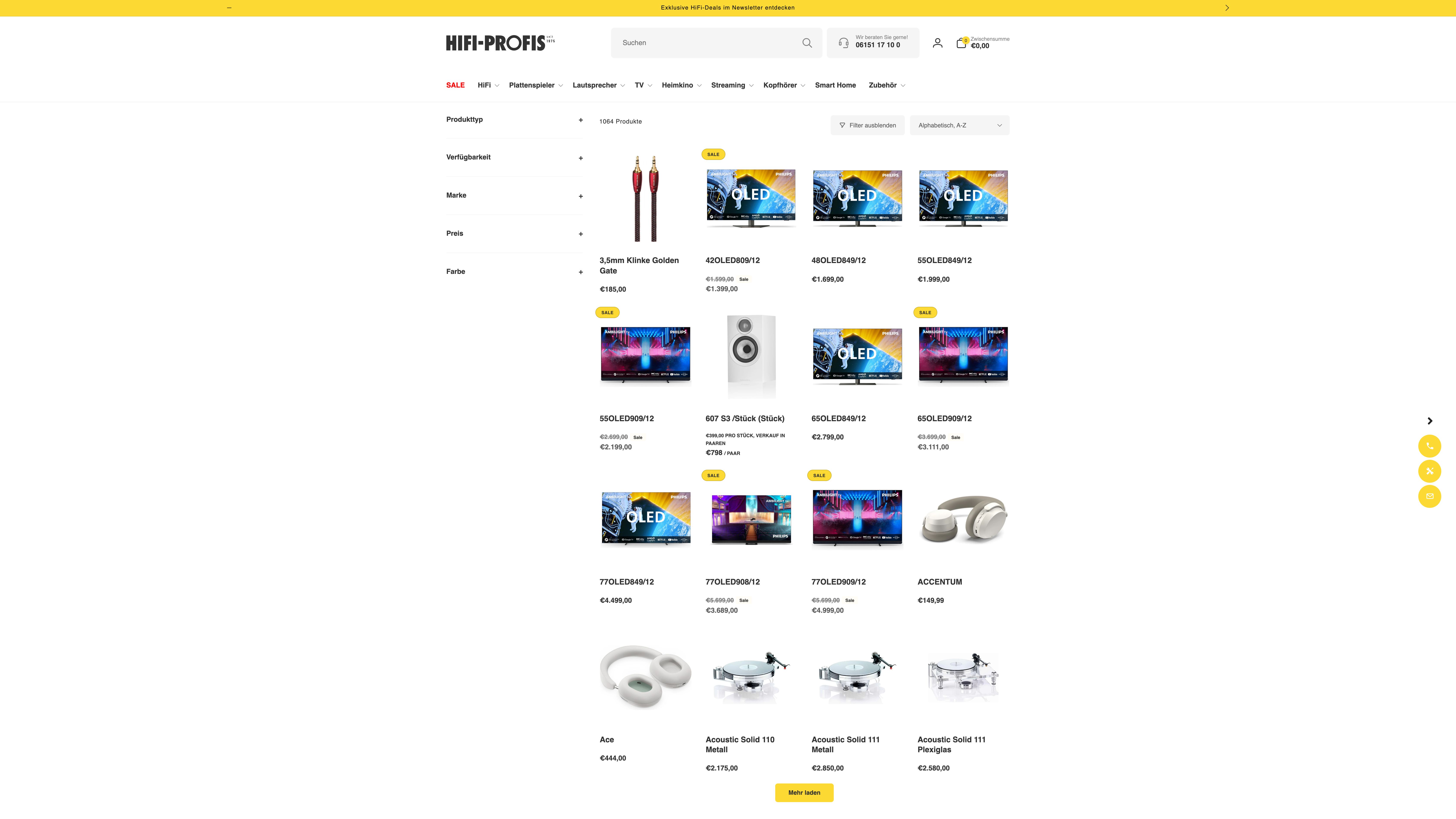 Shopify Plus Migration für HiFi Profis Darmstadt screenshot 3