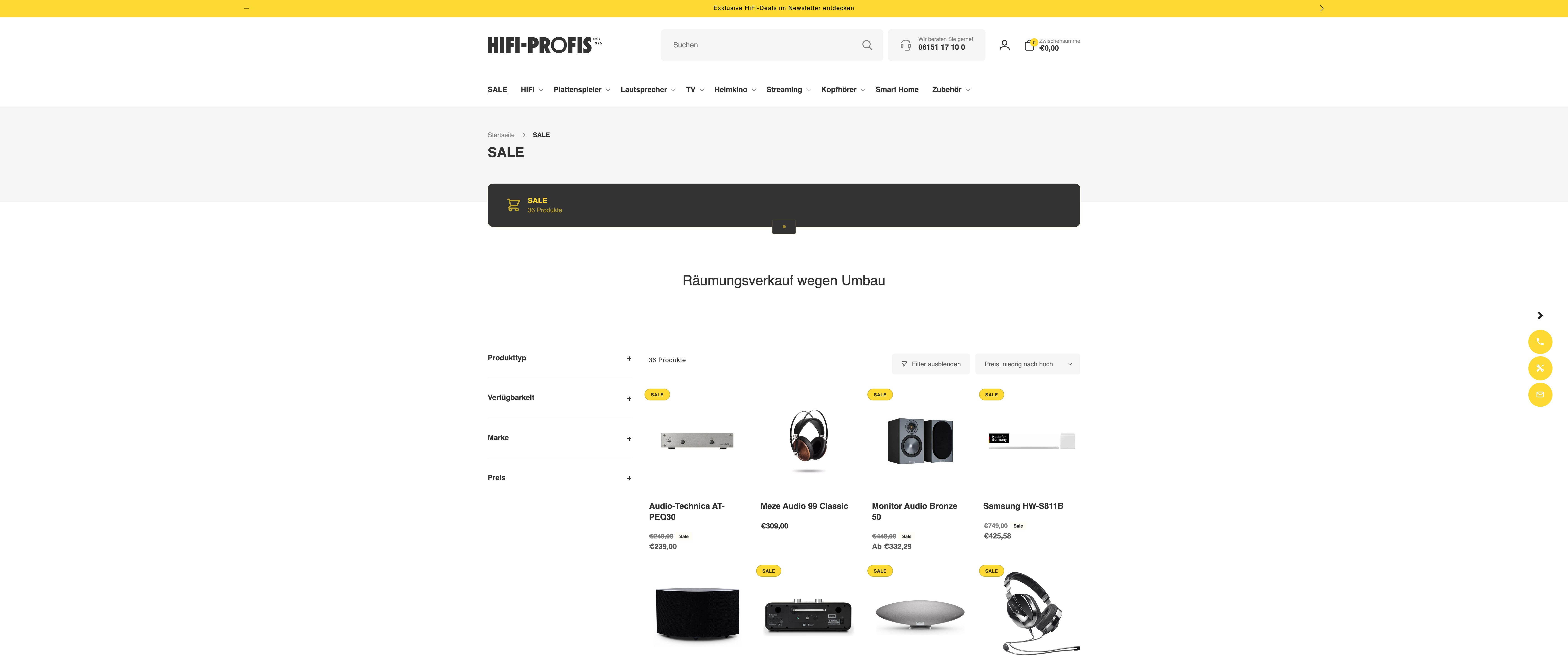 Shopify Plus Migration für HiFi Profis Darmstadt screenshot 2