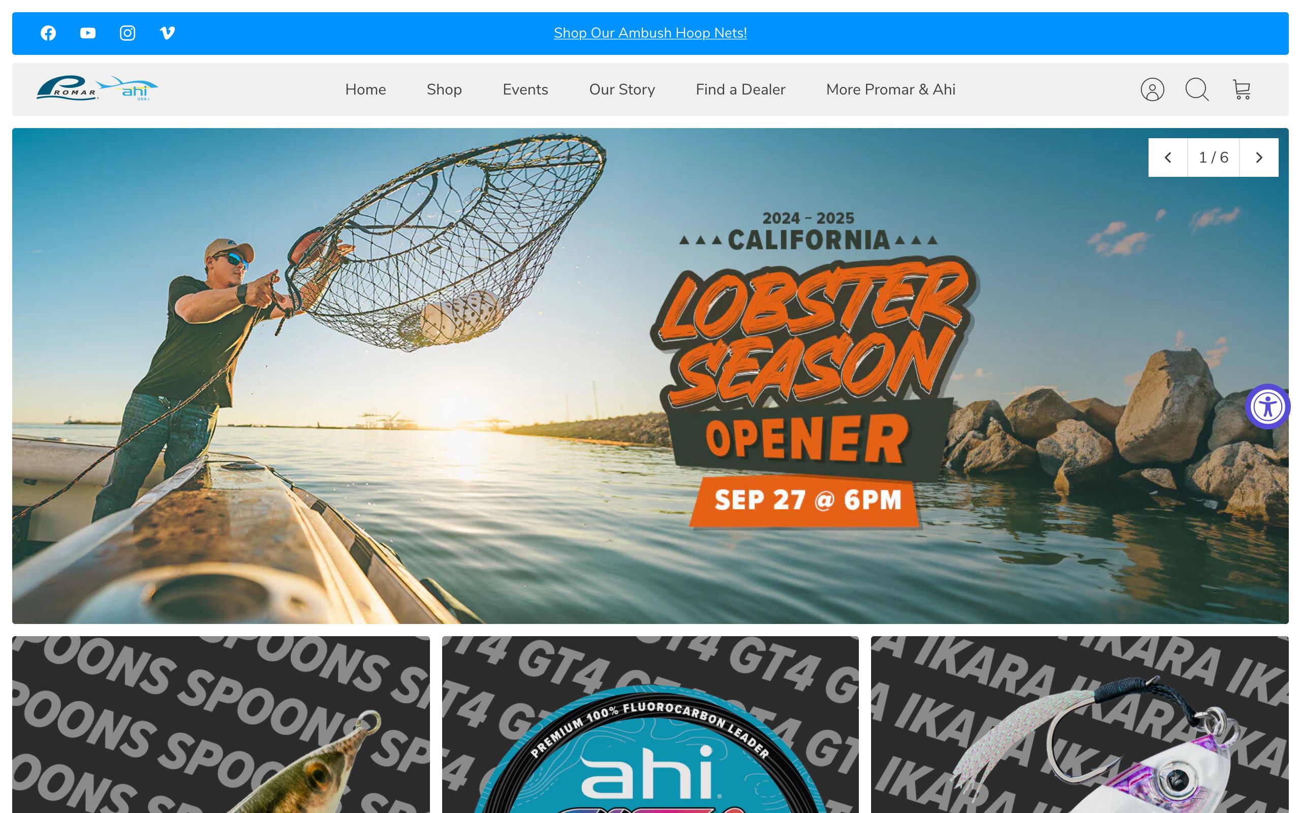 Promar & Ahi USA | Premium Hoop Nets, Cast Nets, Landing Nets & More screenshot 6