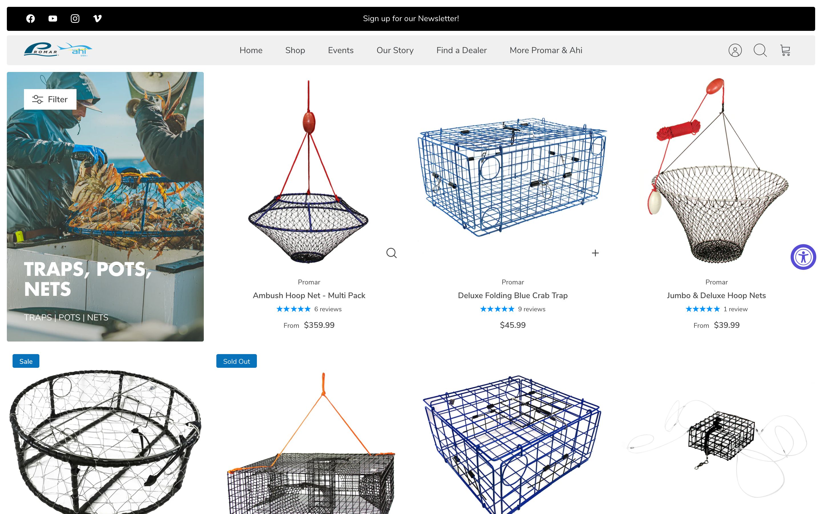 Promar & Ahi USA | Premium Hoop Nets, Cast Nets, Landing Nets & More screenshot 2