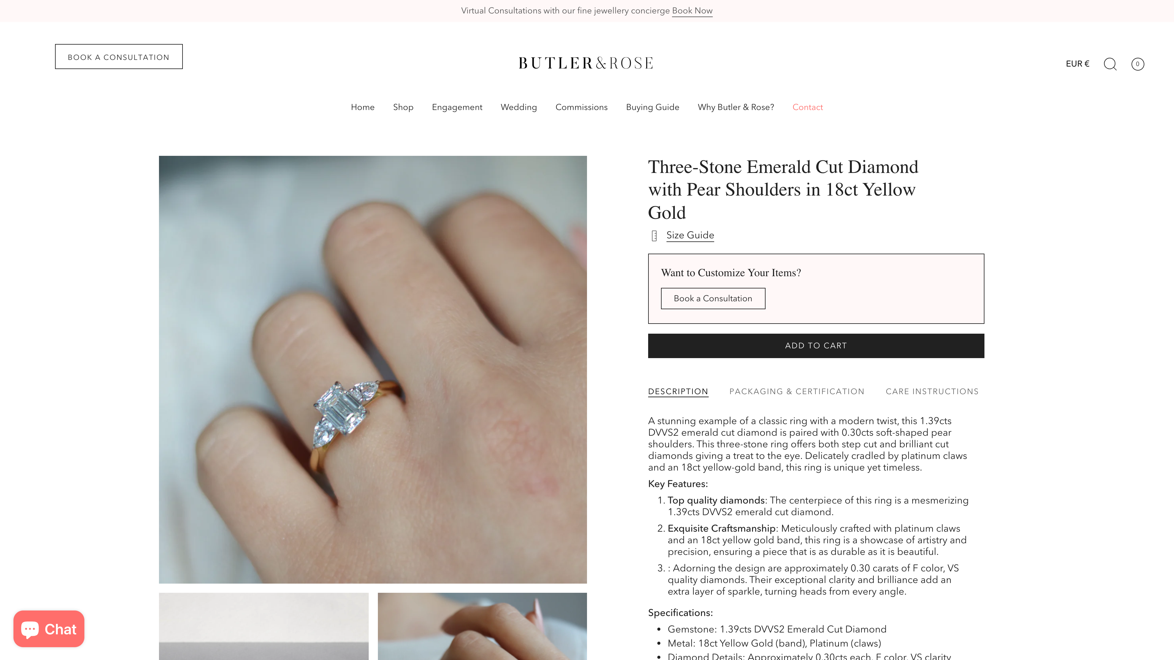 Butler & Rose Shopify Store Build and Custom Design screenshot 2