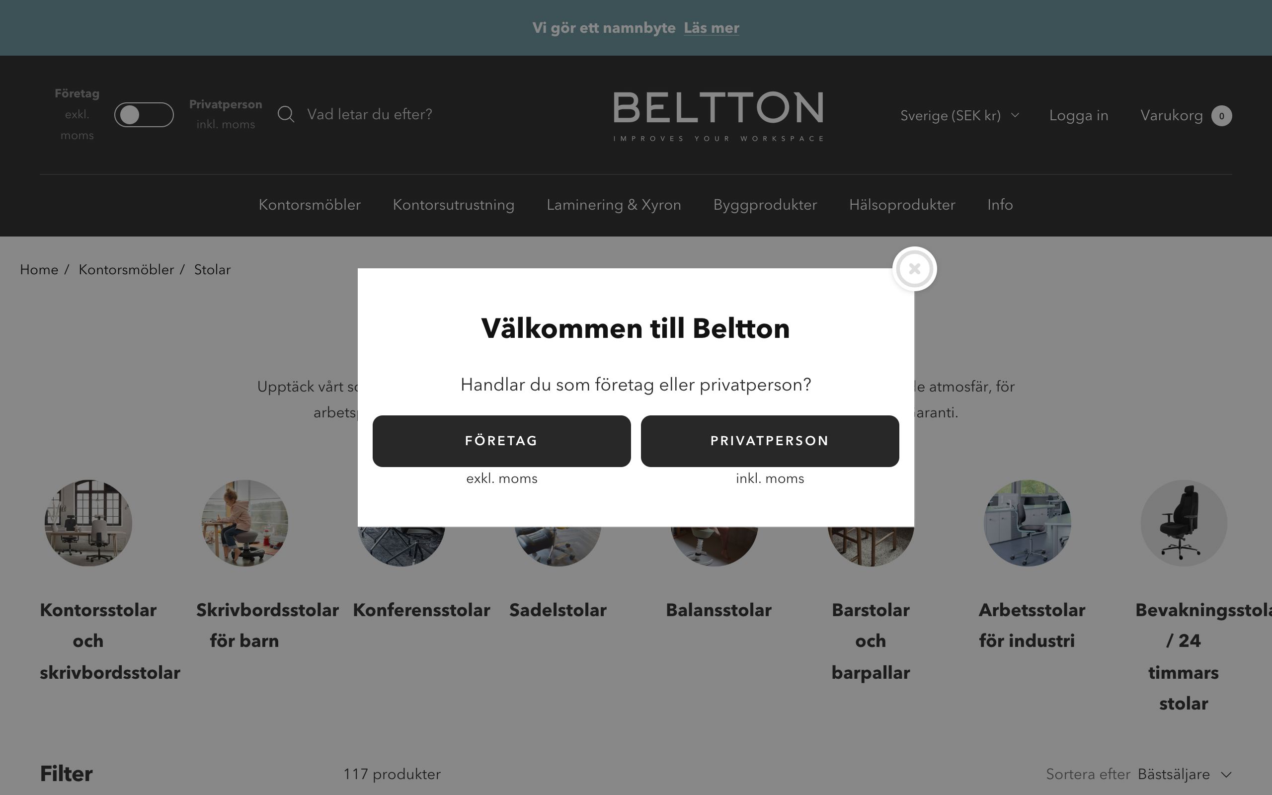 Complete Store Build for Beltton: Enhancing Nordic Work Environments