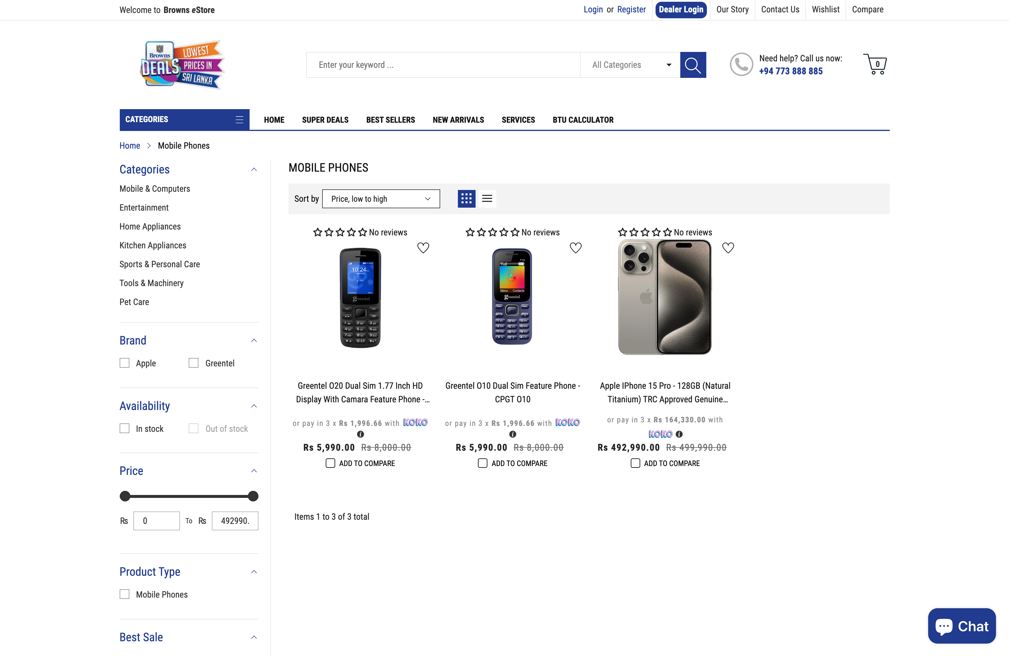 Browns Deals Sri Lanka screenshot