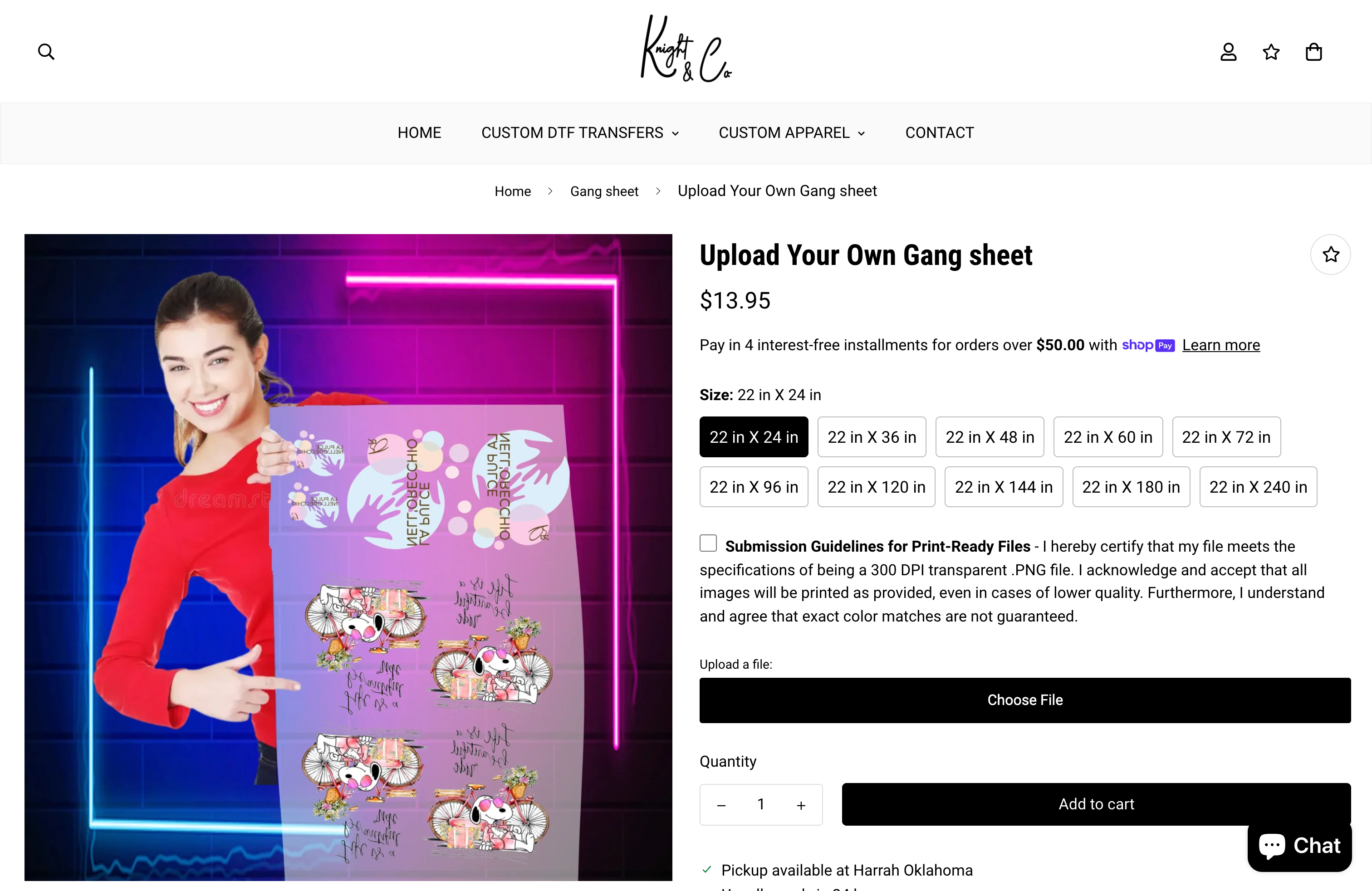 Shopify DTF Printing website Design  screenshot 4