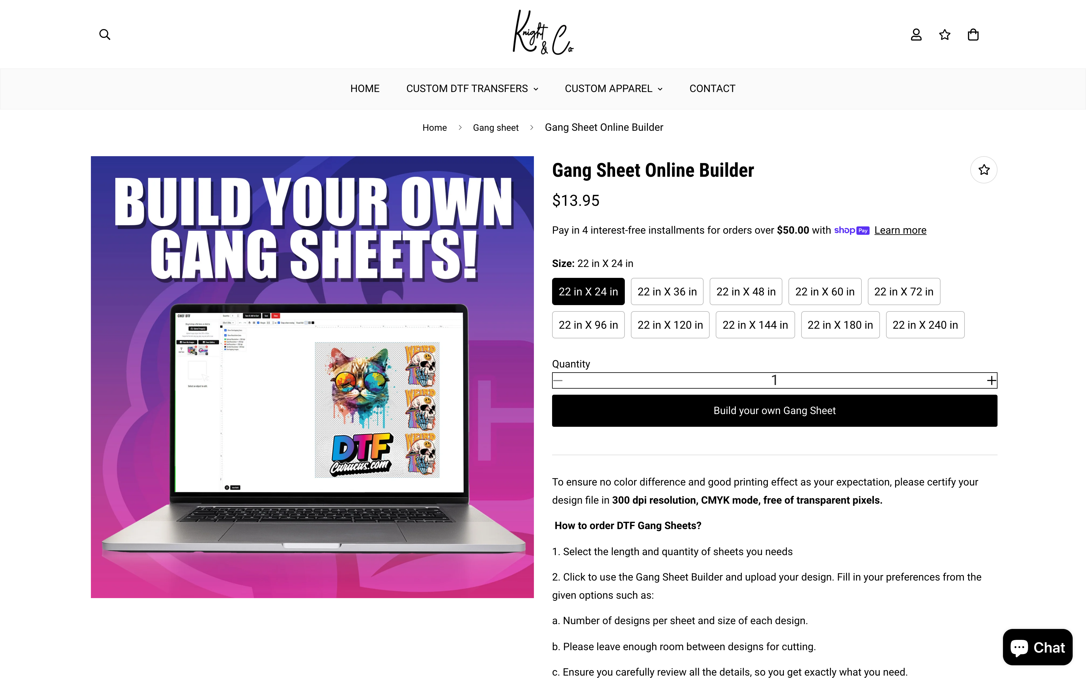 Shopify DTF Printing website Design  screenshot 5