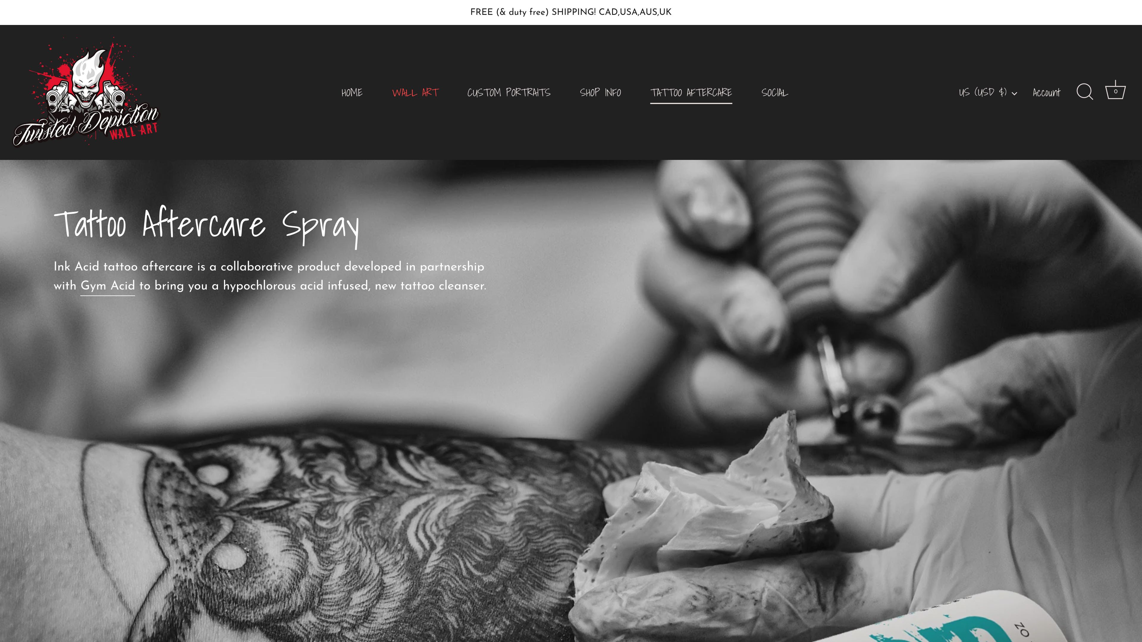 Twisted Depiction (my art website) screenshot 4