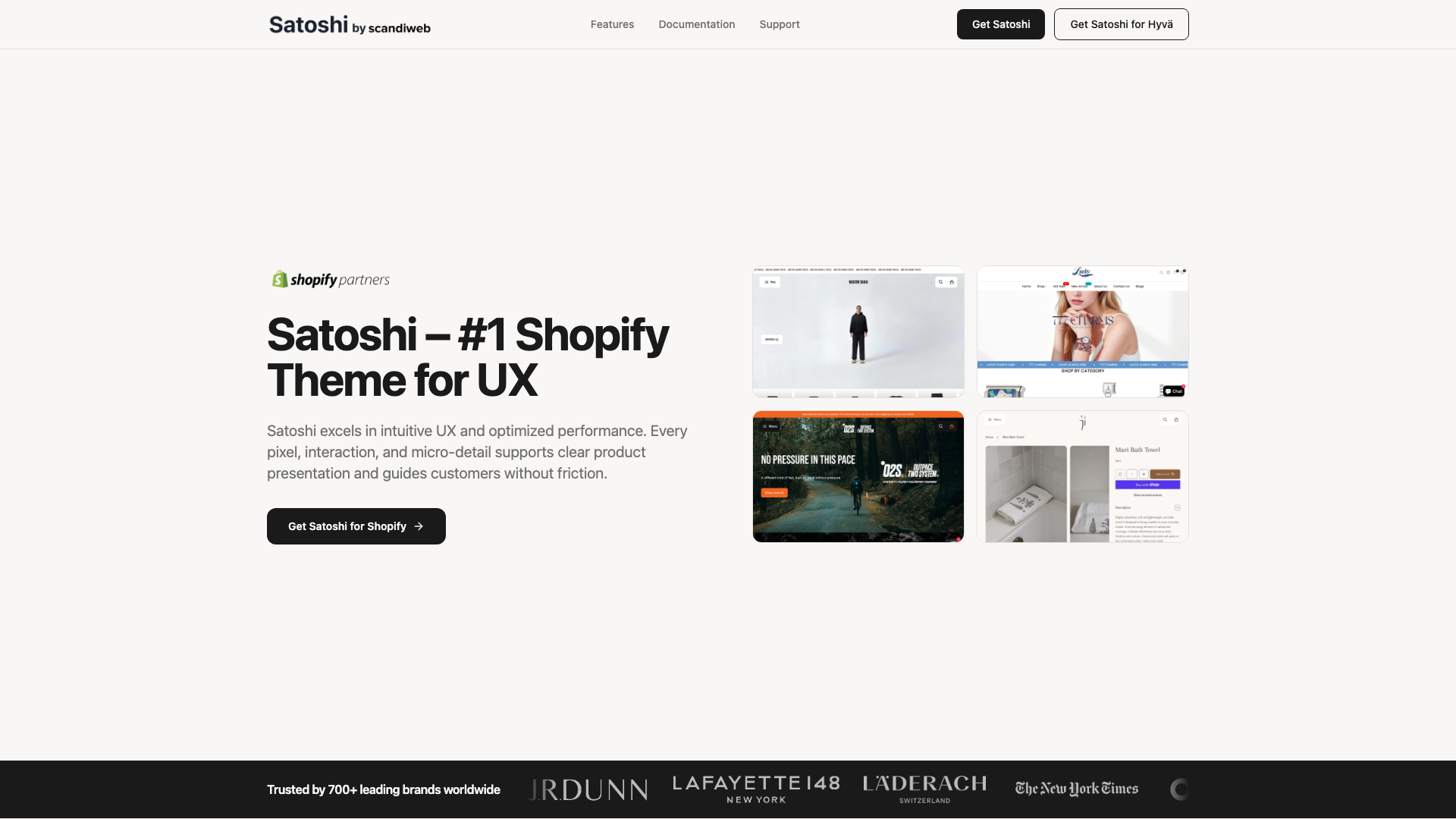 Satoshi official Shopify Theme